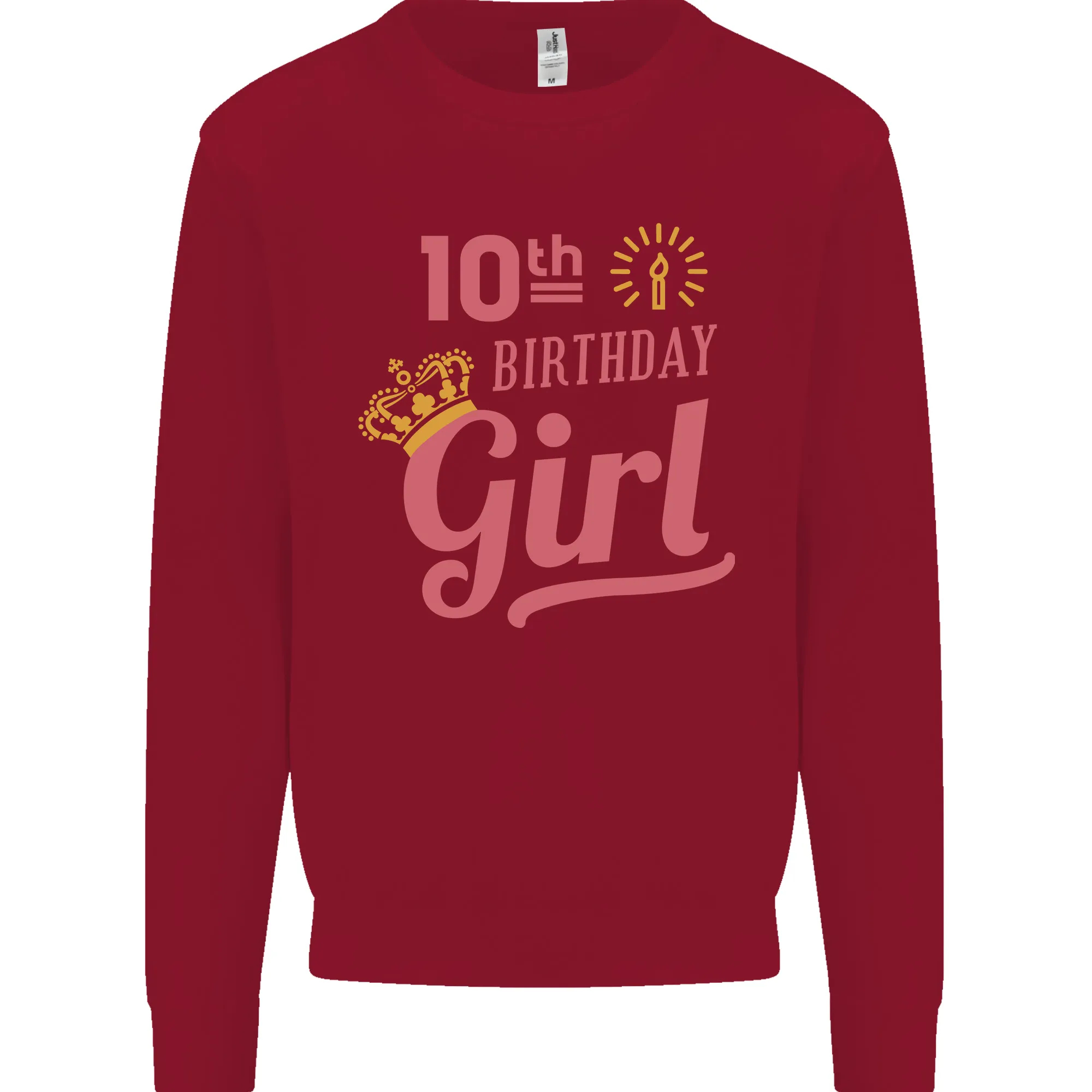 10th Birthday Girl 10 Year Old Princess Kids Sweatshirt Jumper