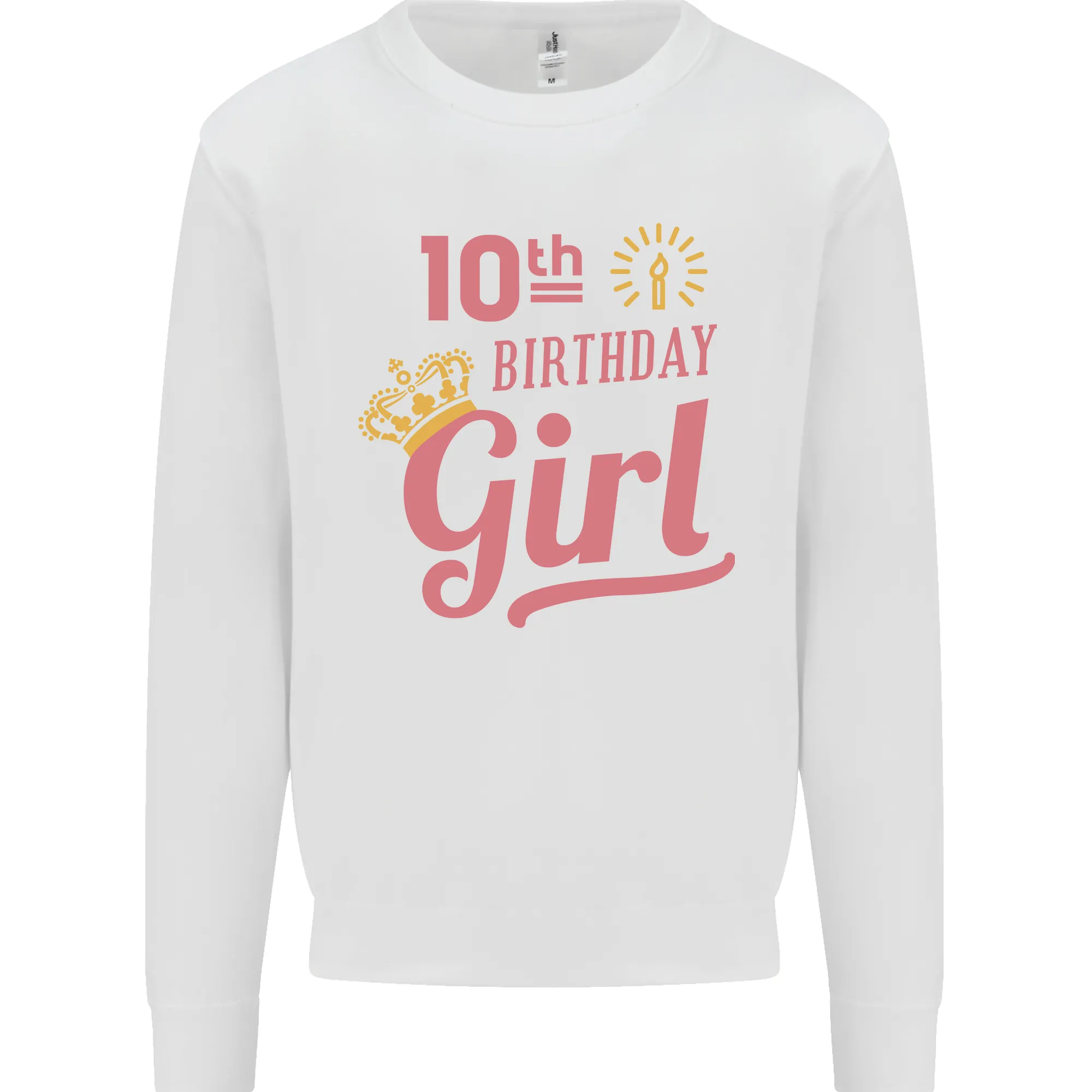 10th Birthday Girl 10 Year Old Princess Kids Sweatshirt Jumper