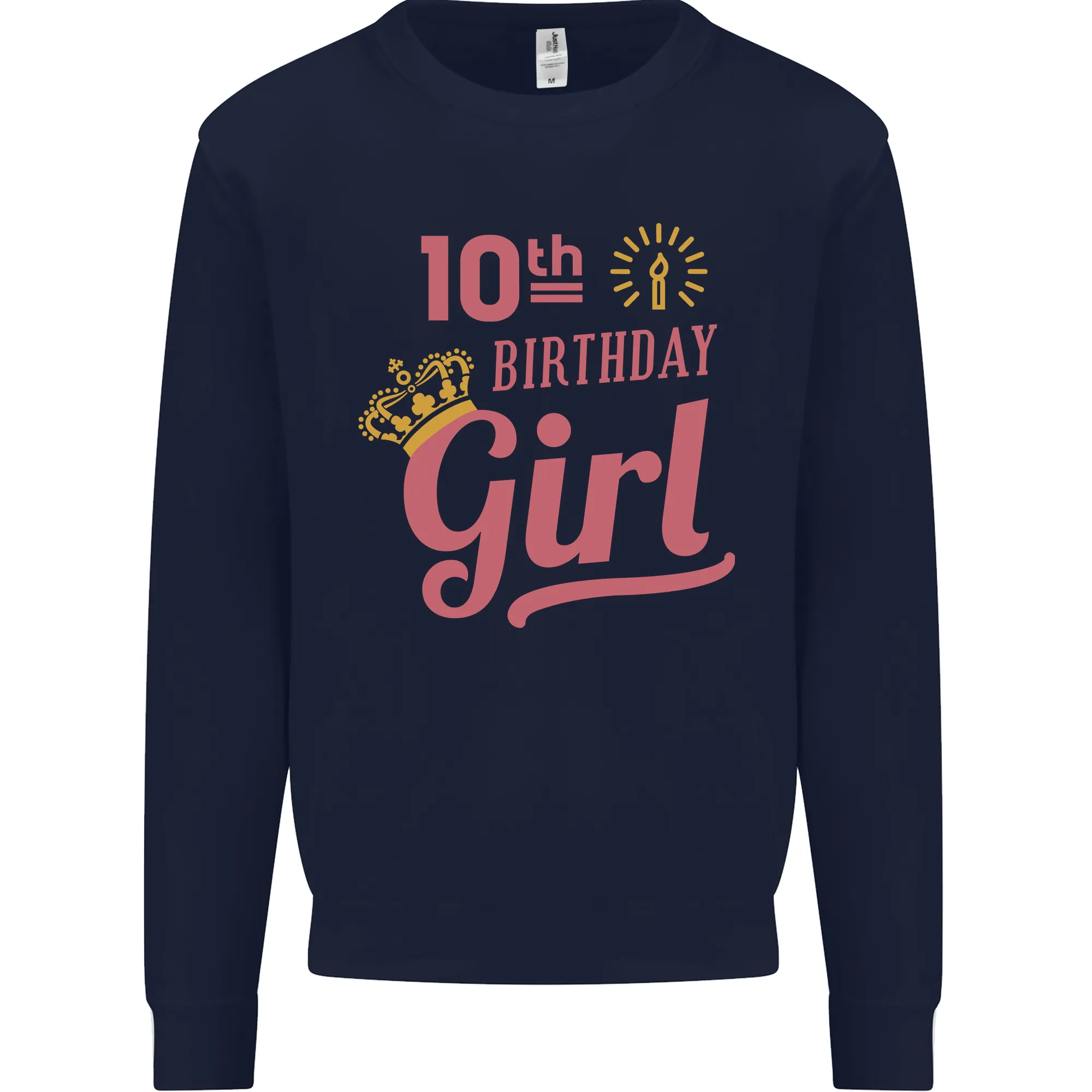 10th Birthday Girl 10 Year Old Princess Kids Sweatshirt Jumper