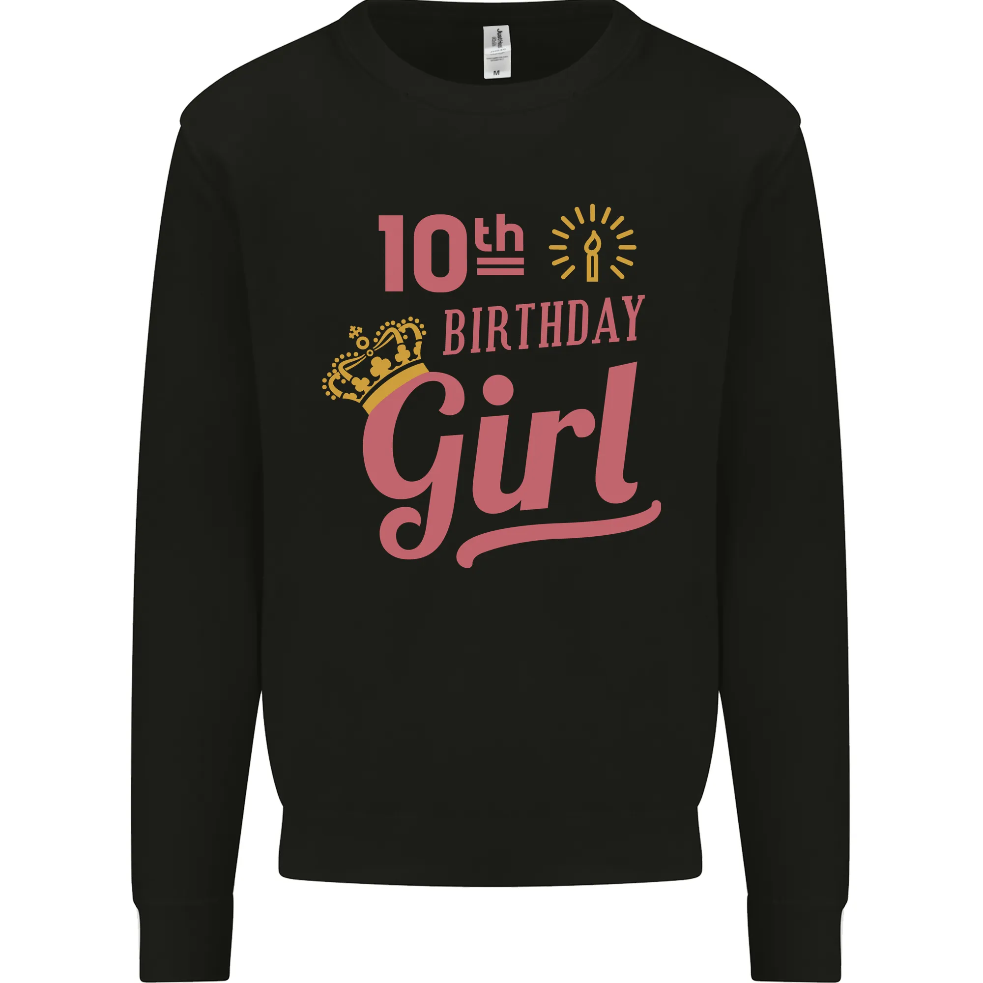 10th Birthday Girl 10 Year Old Princess Kids Sweatshirt Jumper