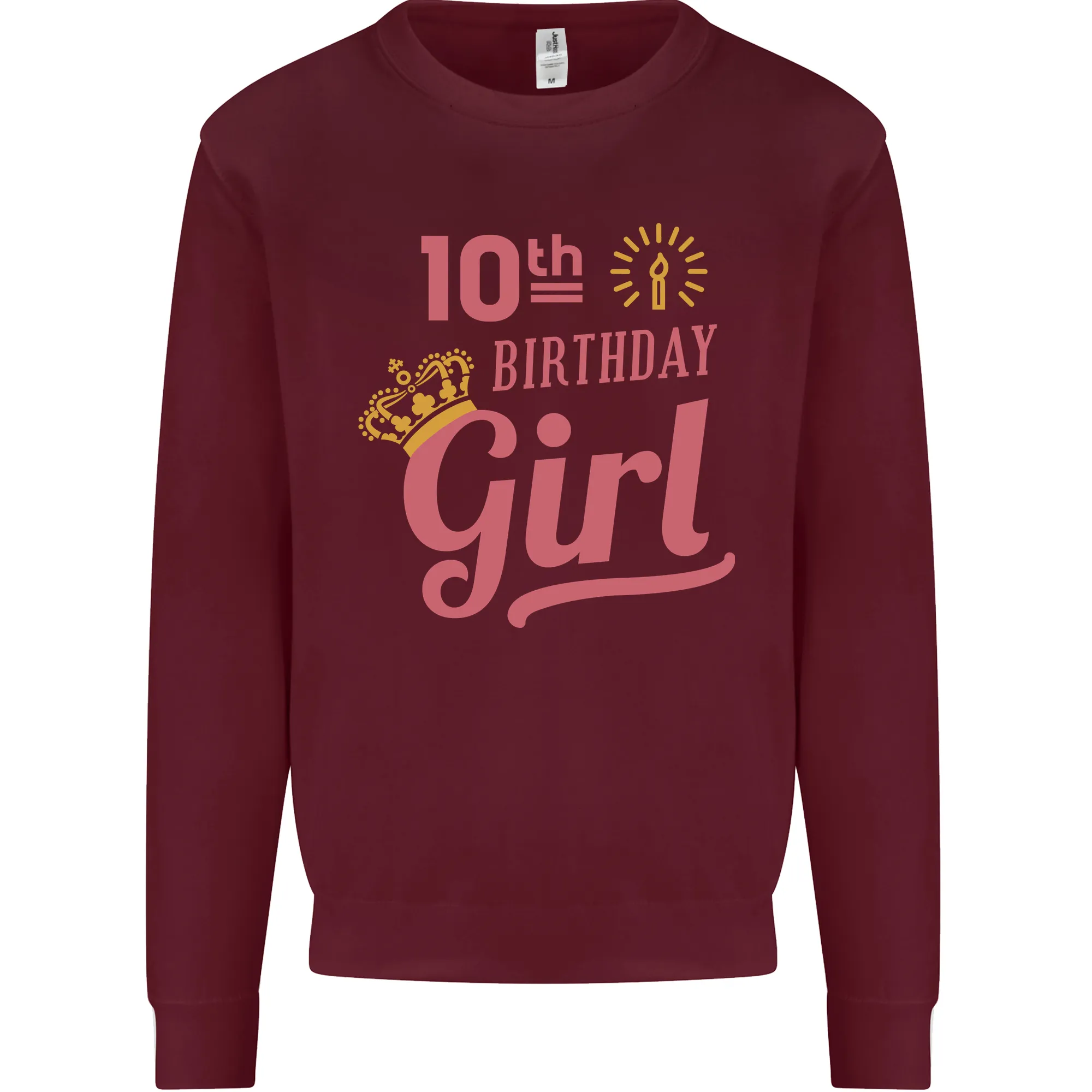 10th Birthday Girl 10 Year Old Princess Kids Sweatshirt Jumper