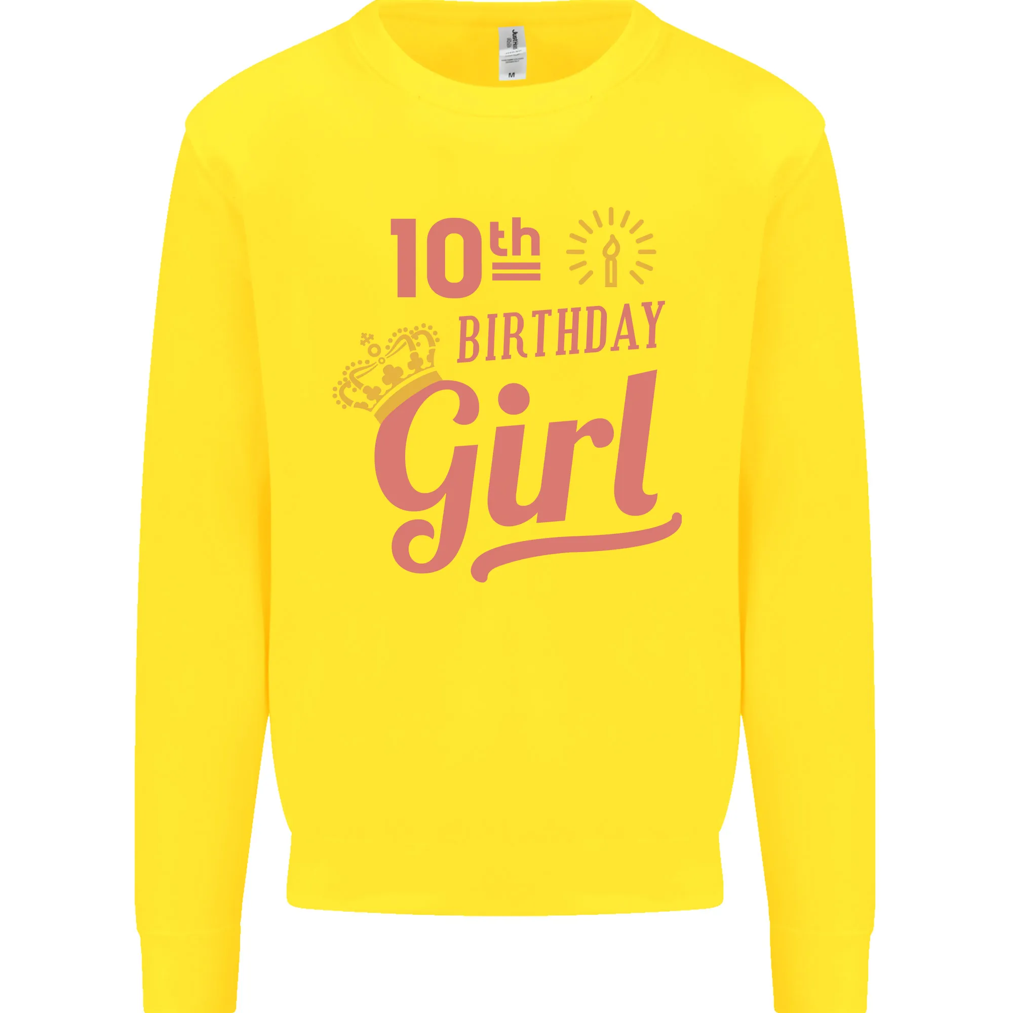 10th Birthday Girl 10 Year Old Princess Kids Sweatshirt Jumper