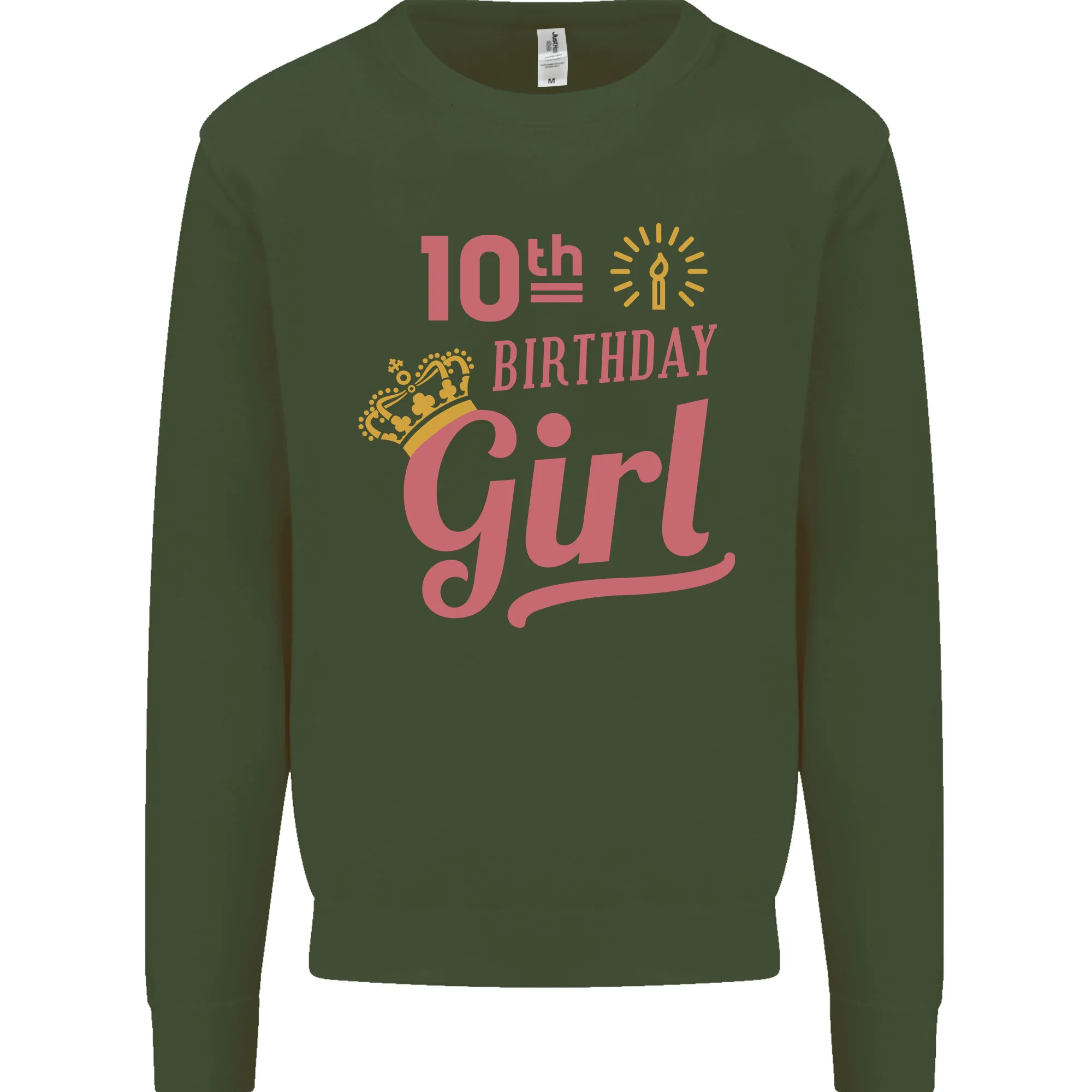 10th Birthday Girl 10 Year Old Princess Kids Sweatshirt Jumper