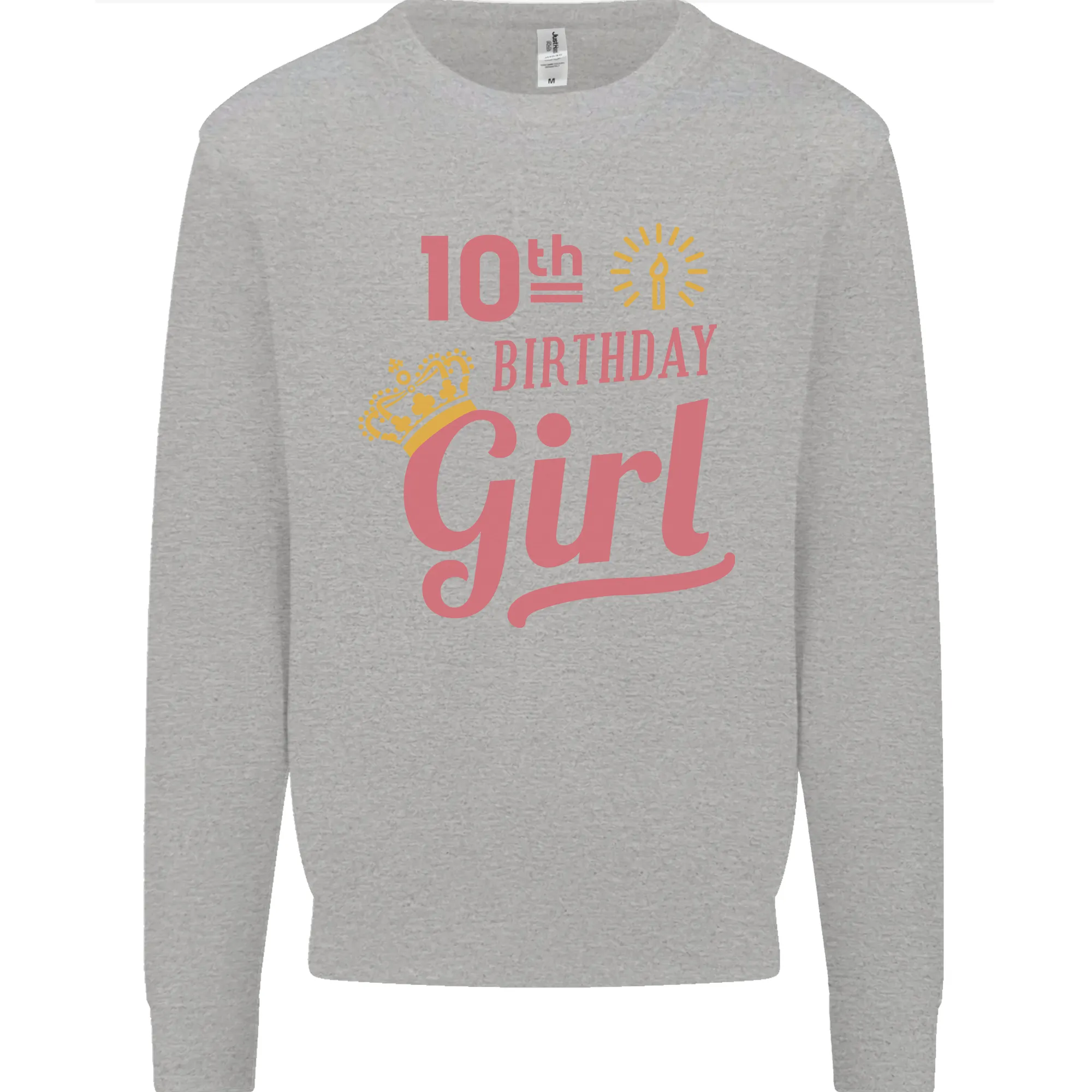 10th Birthday Girl 10 Year Old Princess Kids Sweatshirt Jumper