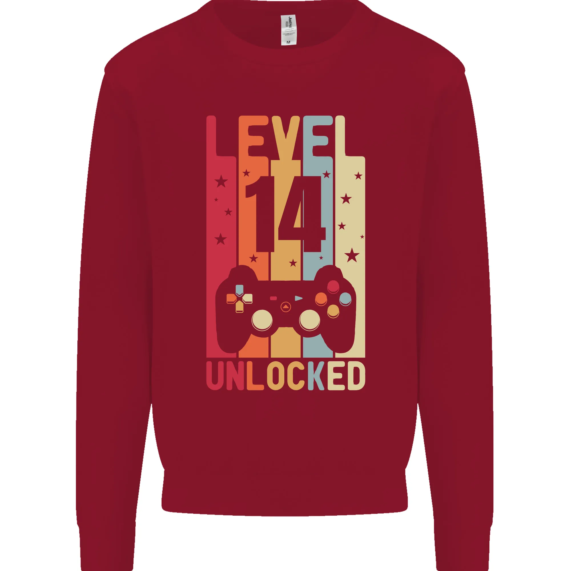 14th Birthday 14 Year Old Level Up Gaming Kids Sweatshirt Jumper