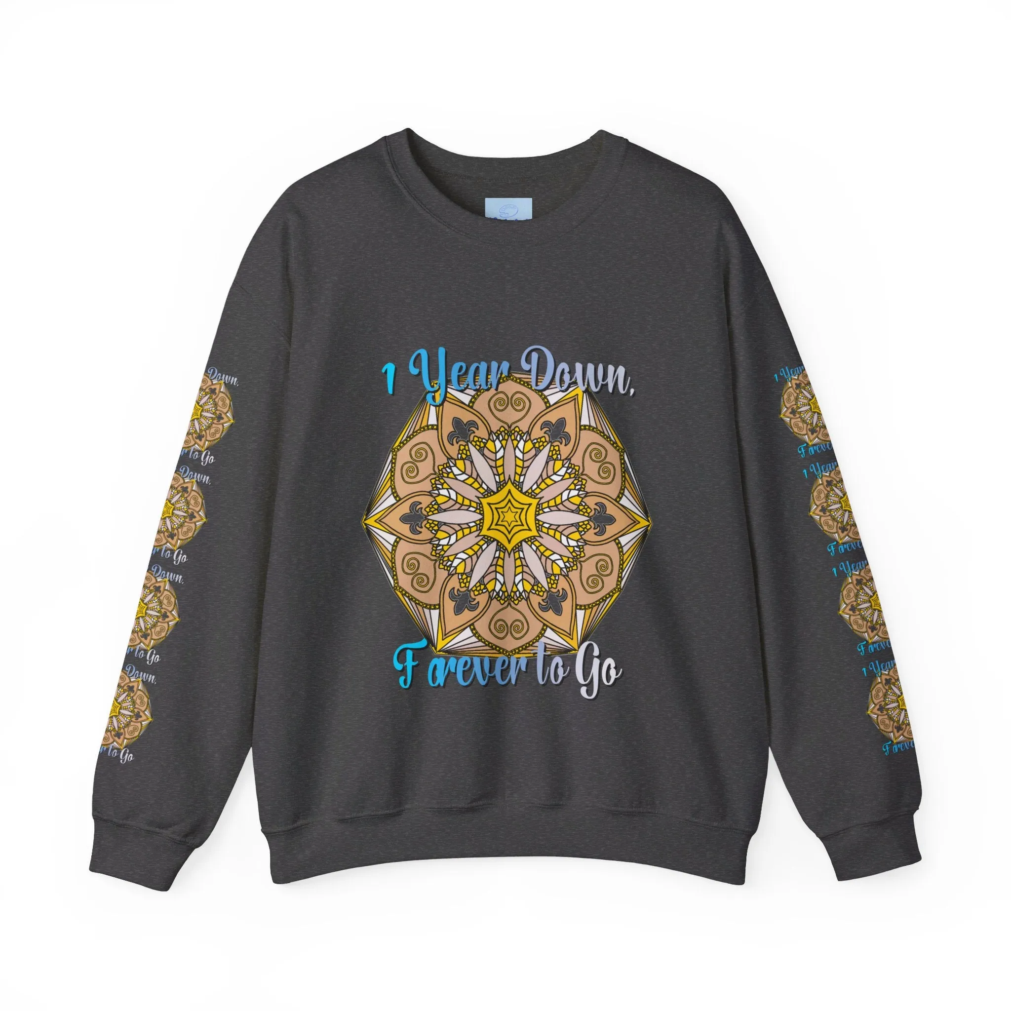 1st Year Wedding Anniversary Mandala Unisex Sweatshirt