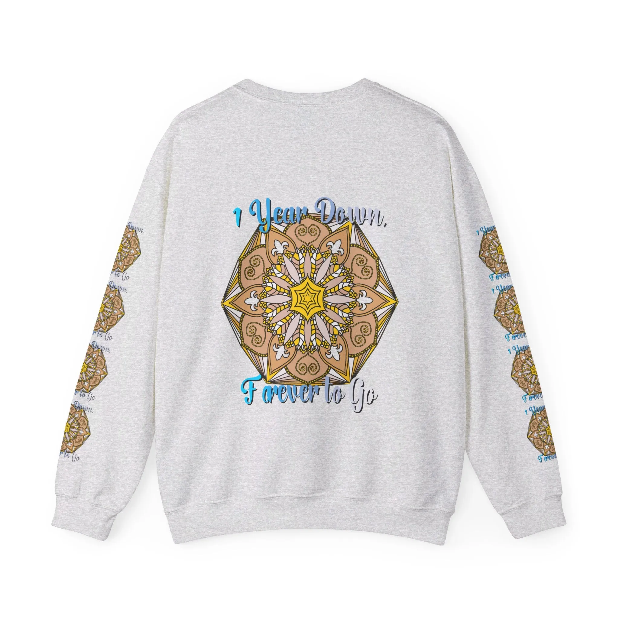 1st Year Wedding Anniversary Mandala Unisex Sweatshirt