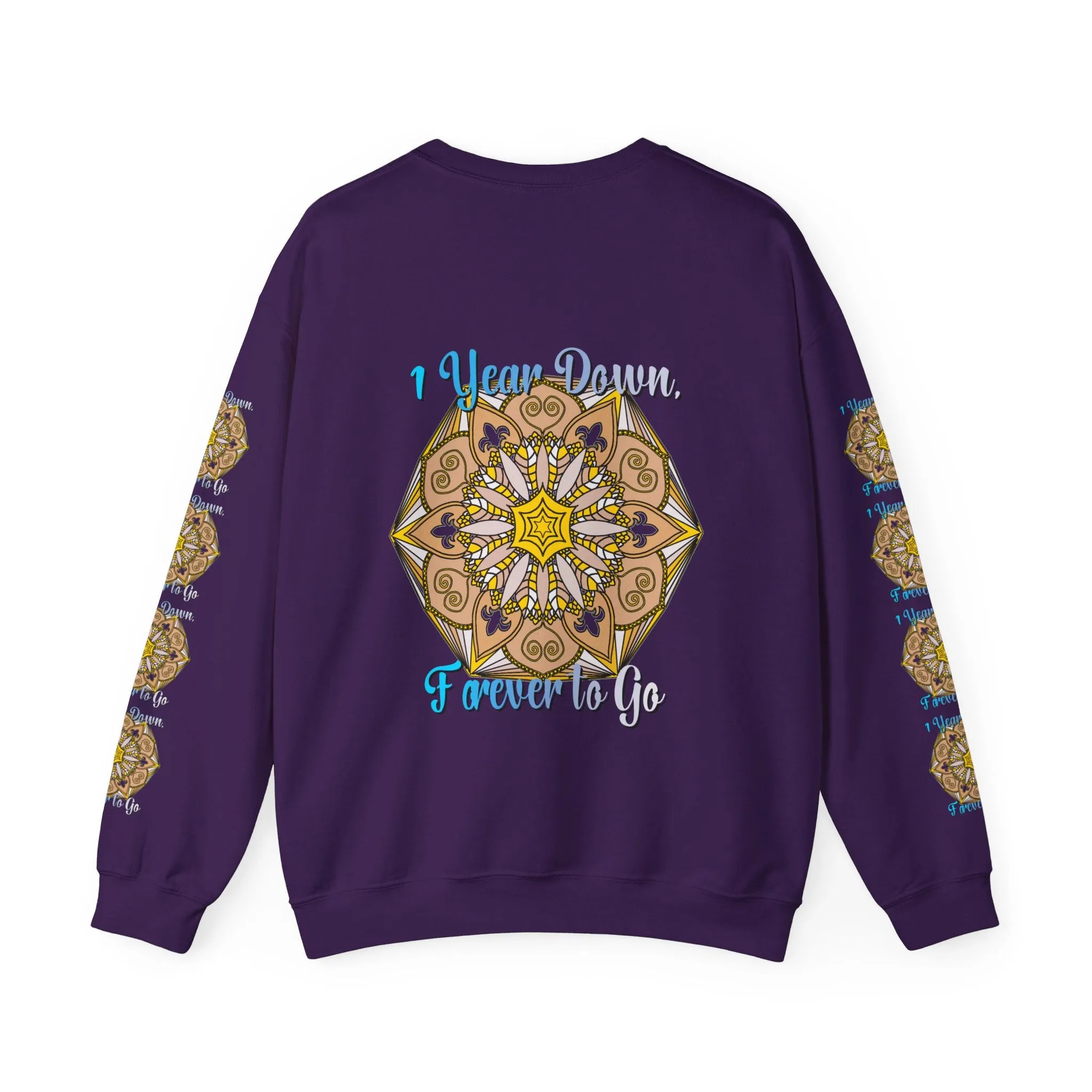 1st Year Wedding Anniversary Mandala Unisex Sweatshirt