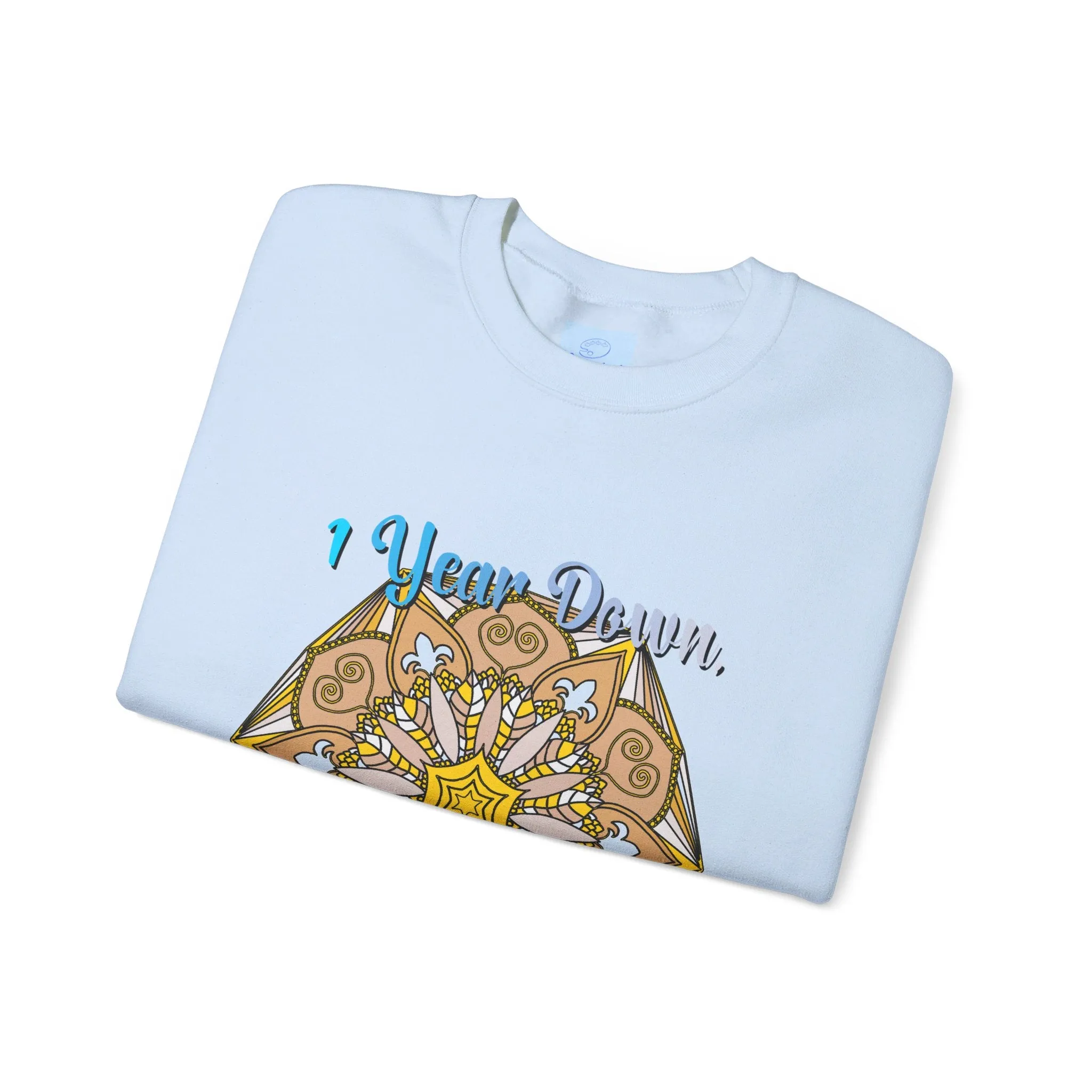 1st Year Wedding Anniversary Mandala Unisex Sweatshirt