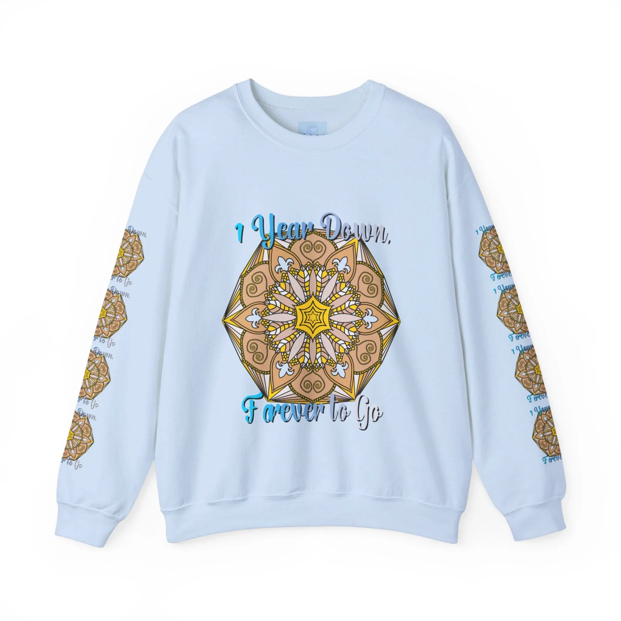 1st Year Wedding Anniversary Mandala Unisex Sweatshirt