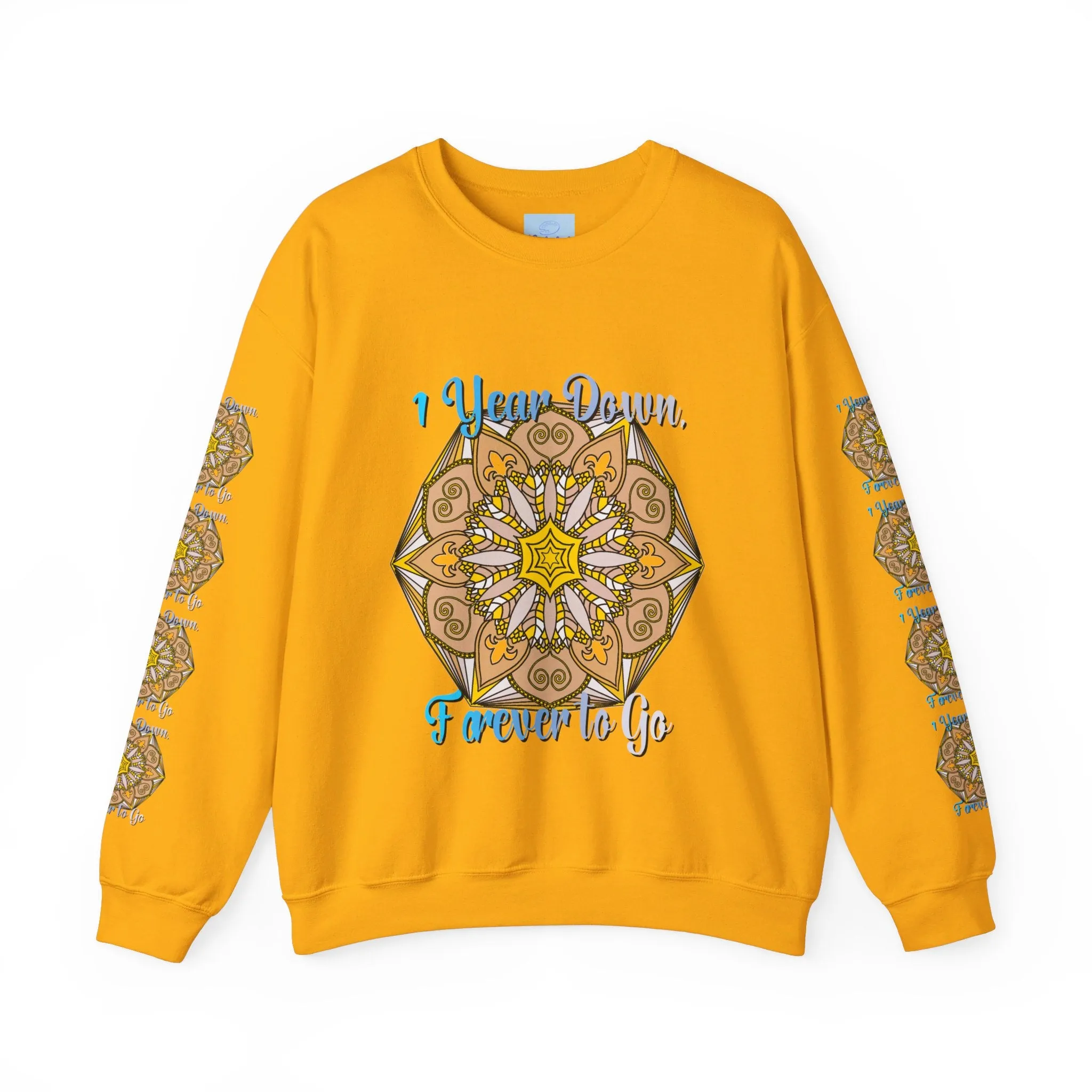 1st Year Wedding Anniversary Mandala Unisex Sweatshirt