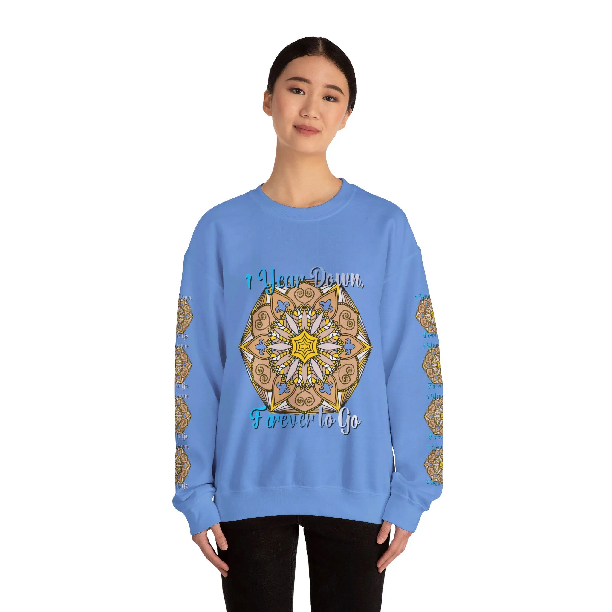 1st Year Wedding Anniversary Mandala Unisex Sweatshirt