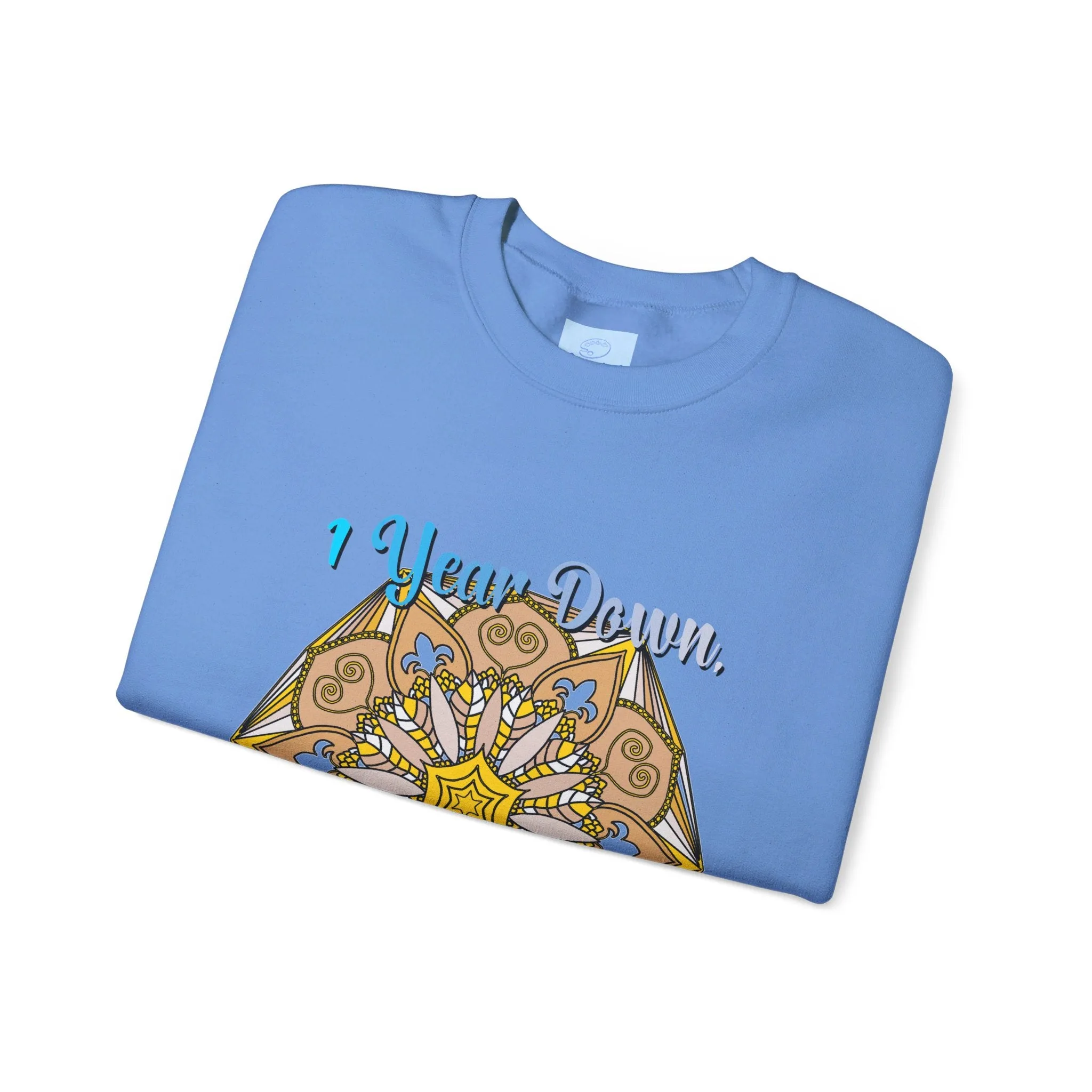 1st Year Wedding Anniversary Mandala Unisex Sweatshirt