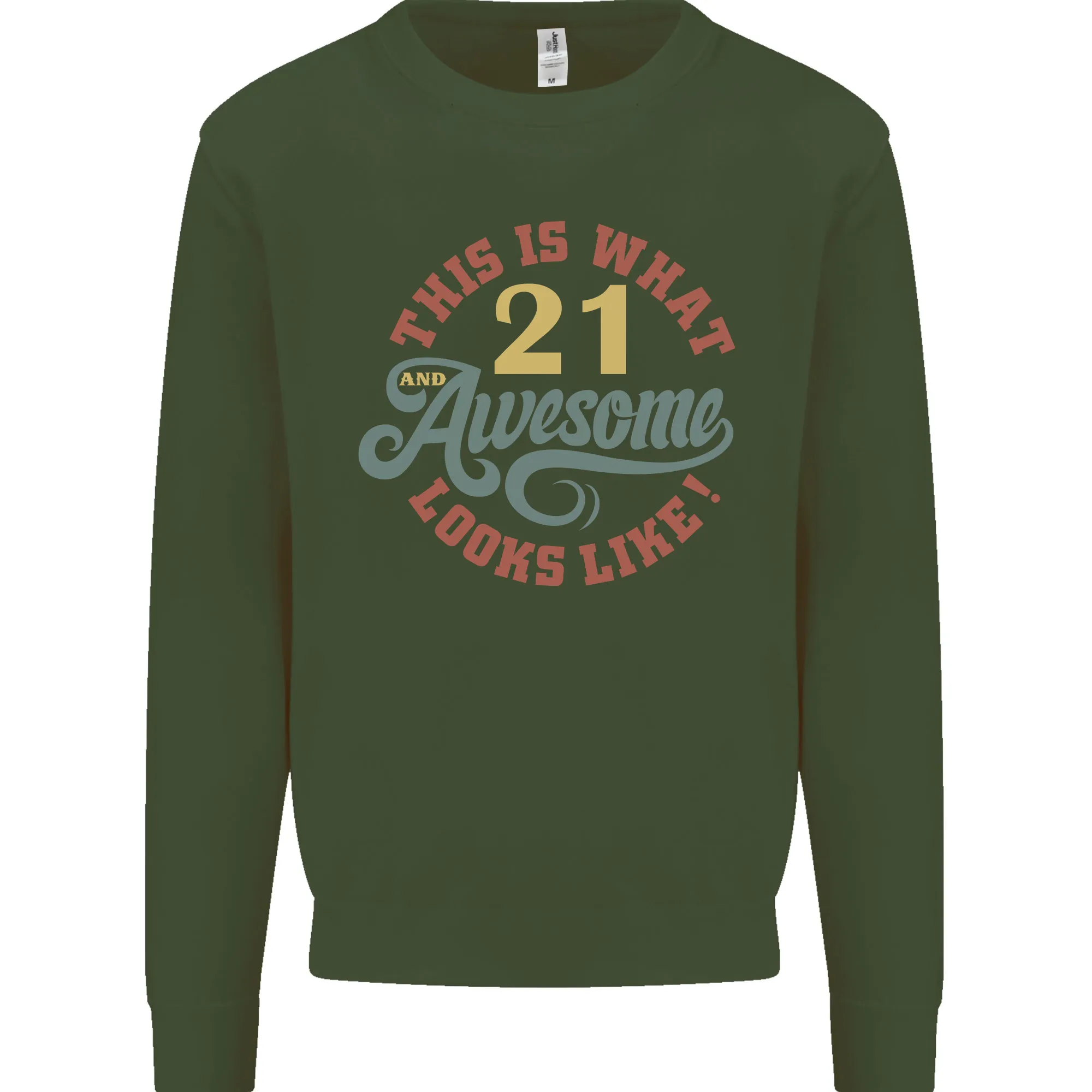 21st Birthday 21 Year Old Awesome Looks Like Mens Sweatshirt Jumper