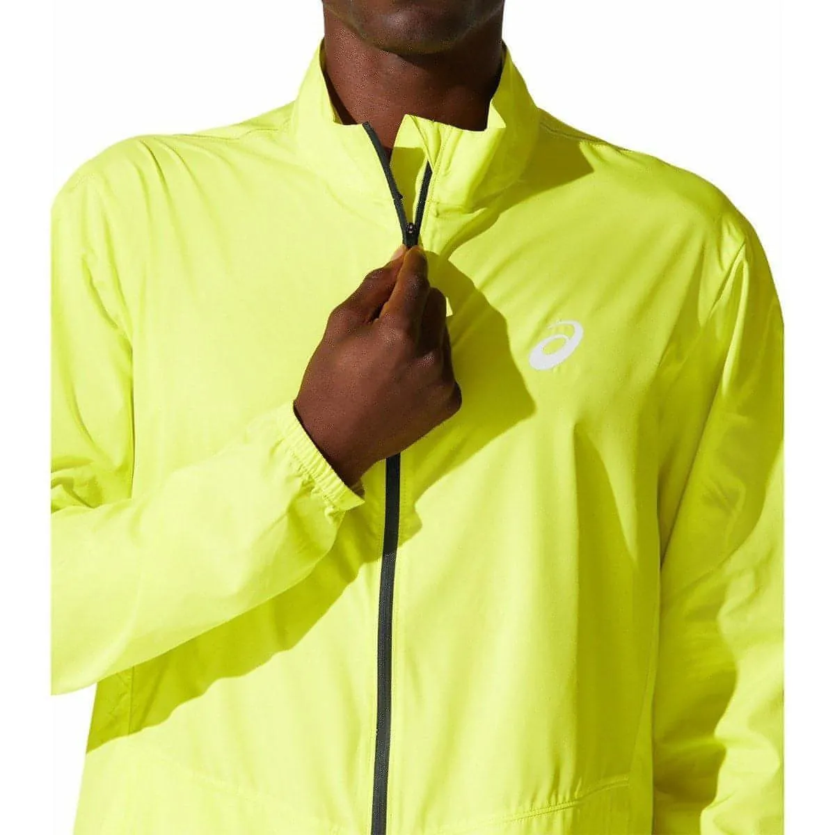 Asics Core Mens Running Jacket - Yellow