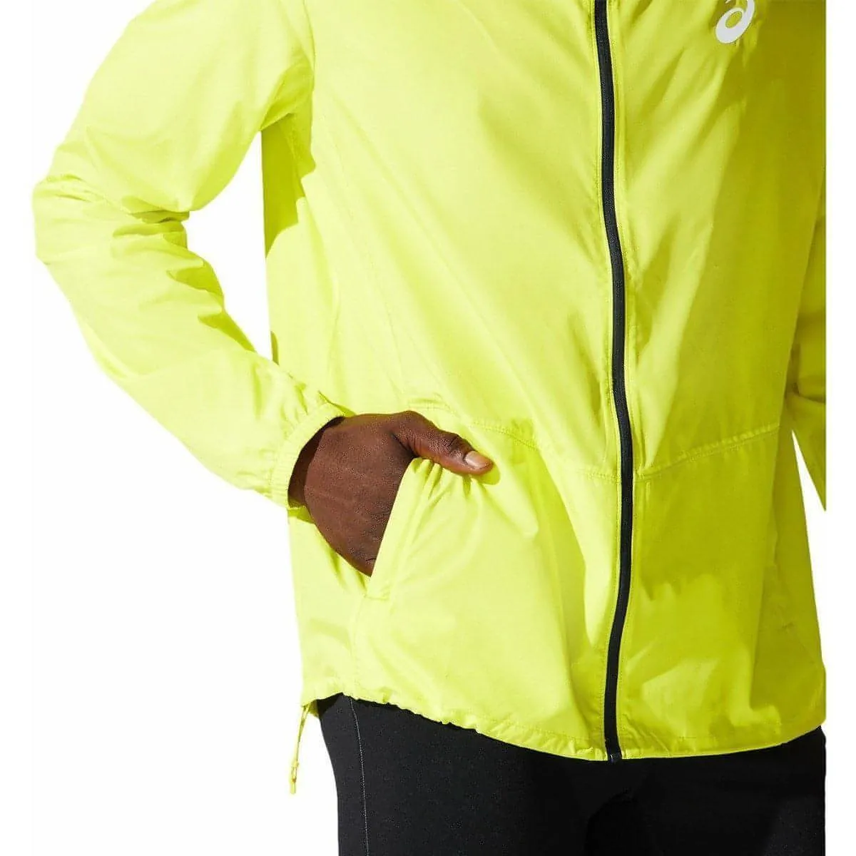 Asics Core Mens Running Jacket - Yellow