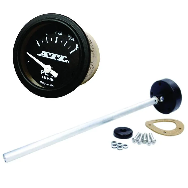 ATL Fuel Gauge Kit w/ Fuel Level Probe - 2-1/4" Diameter Gauge - 36"-48" - 240-33 Ohm - 2 Terminal