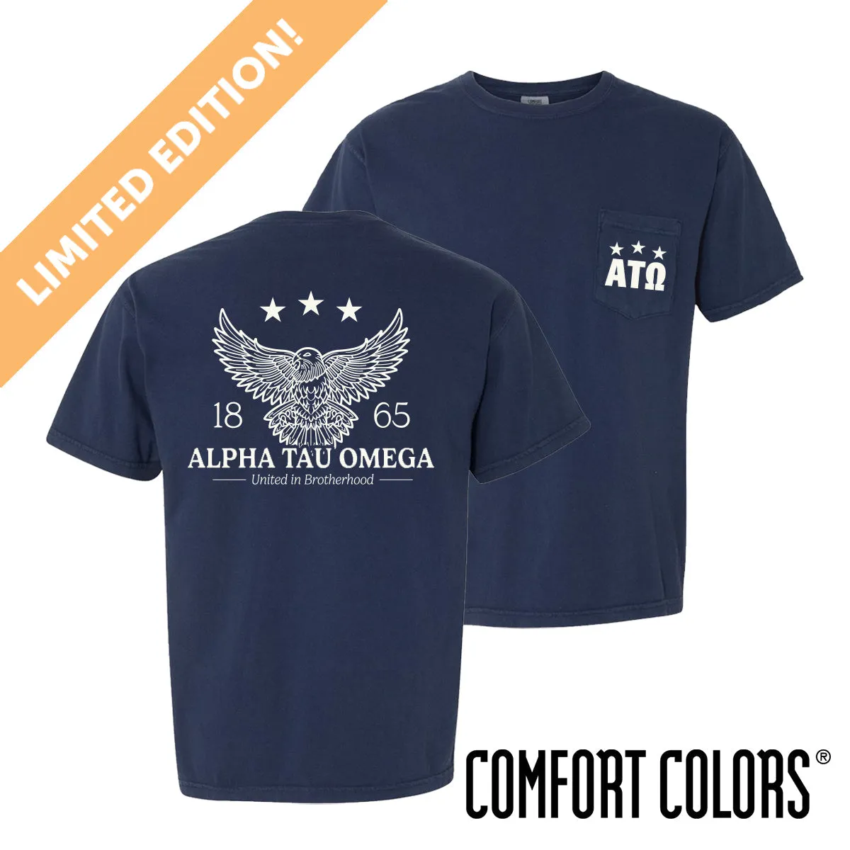 ATO Comfort Colors Patriotic Eagle Short Sleeve Tee