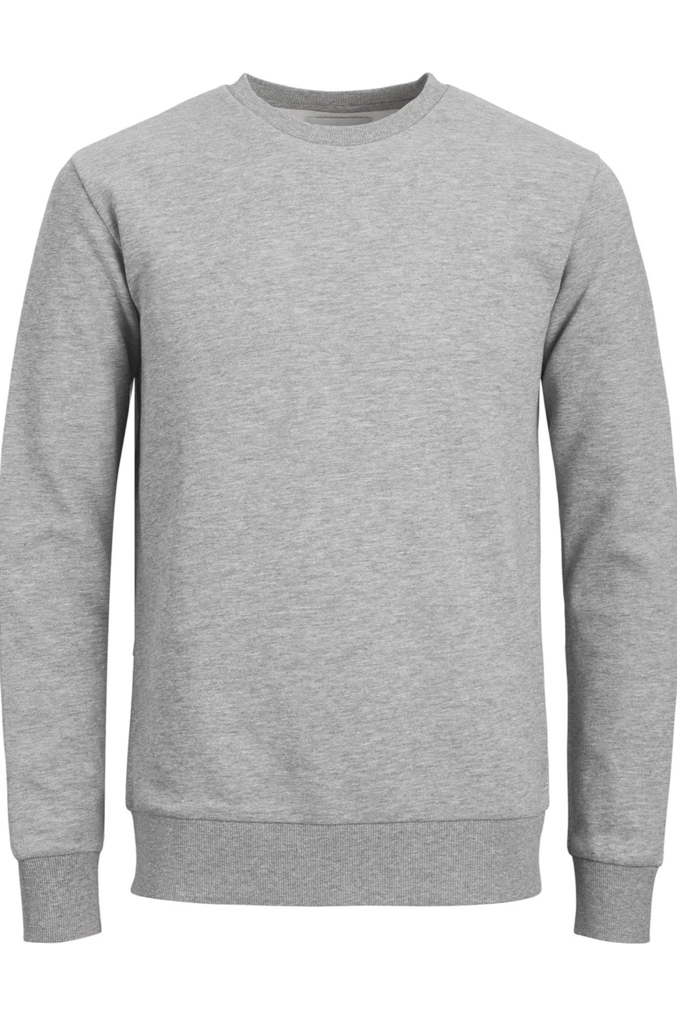 Basic Crewneck Sweat - Light Grey Melange