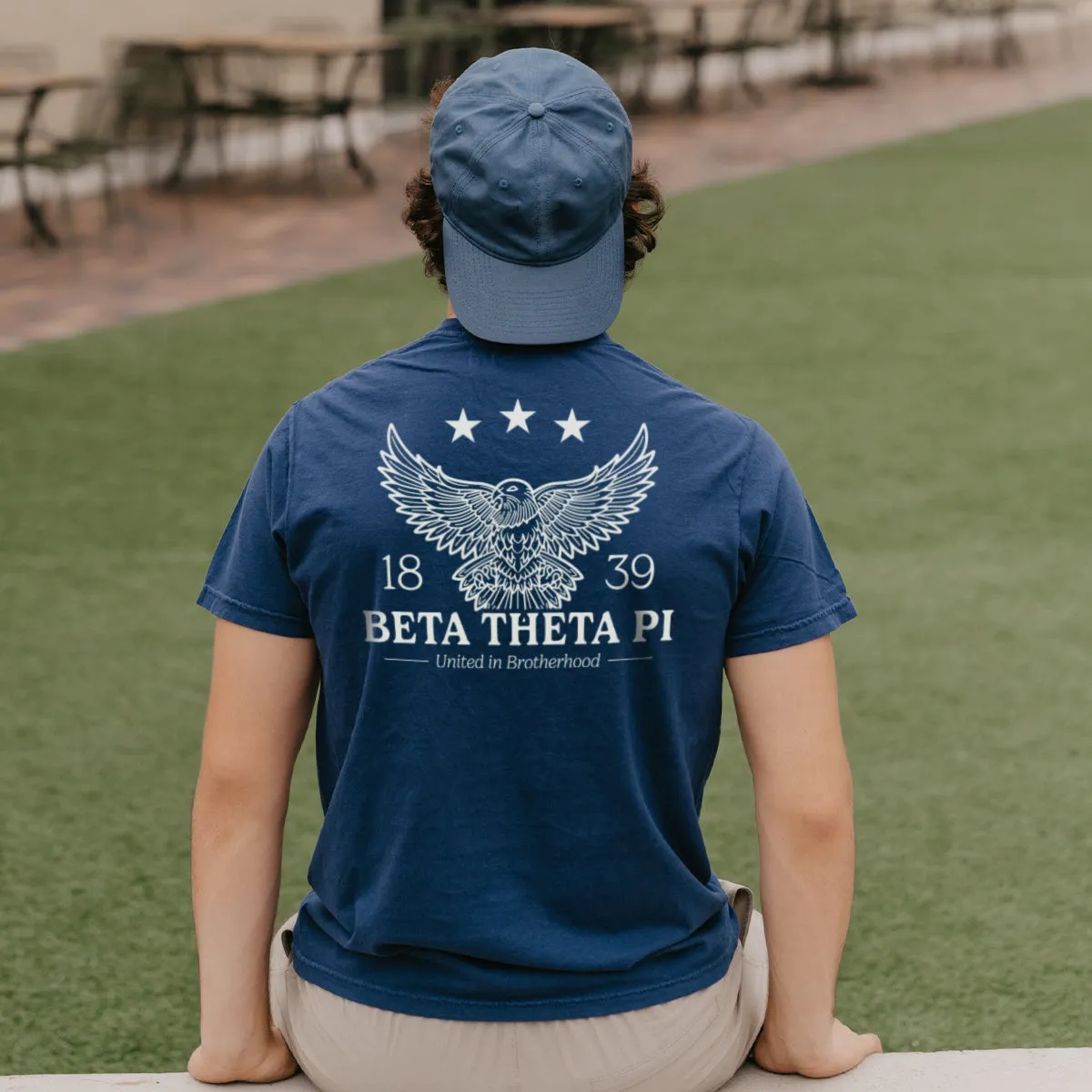 Beta Comfort Colors Patriotic Eagle Short Sleeve Tee