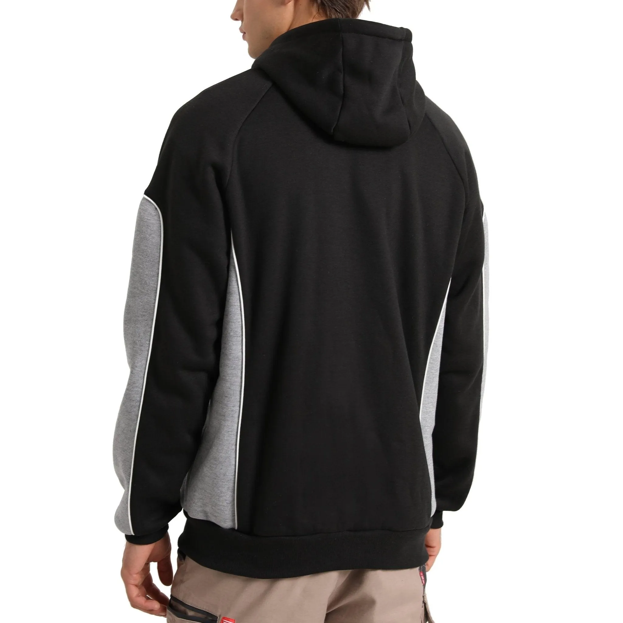 Big Bee PANEL Hoodie Jumper, Full Zip