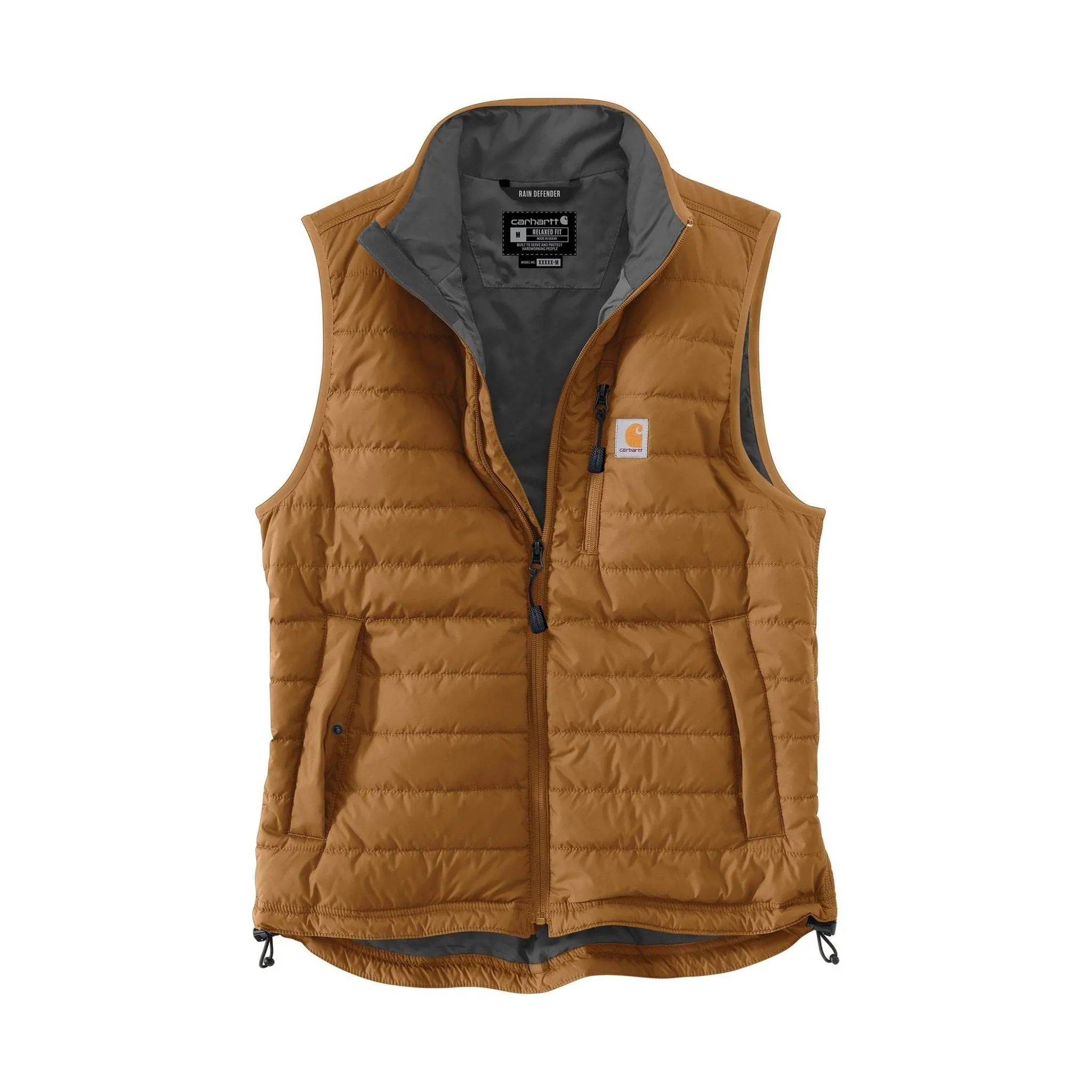 Carhartt Men's Rain Defender Relaxed Fit Lightweight Insulated Vest - Carhartt Brown