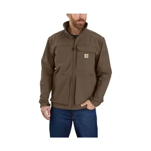 Carhartt Men's Super Dux Relaxed Fit Lightweight Mock Neck Jacket - Coffee - ONLINE STORE CREDIT/EXCHANGE ONLY