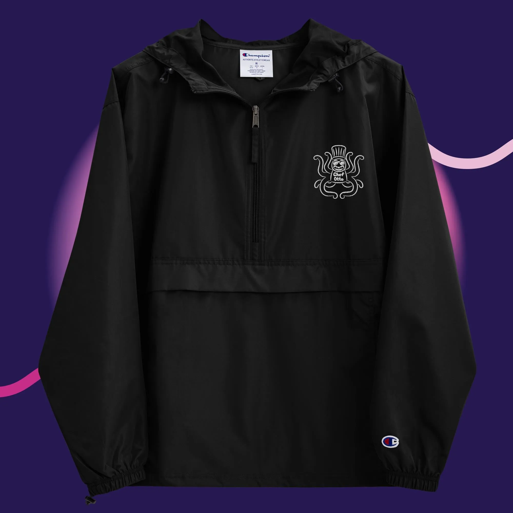 Chef Otto Embroidered Champion Packable Jacket