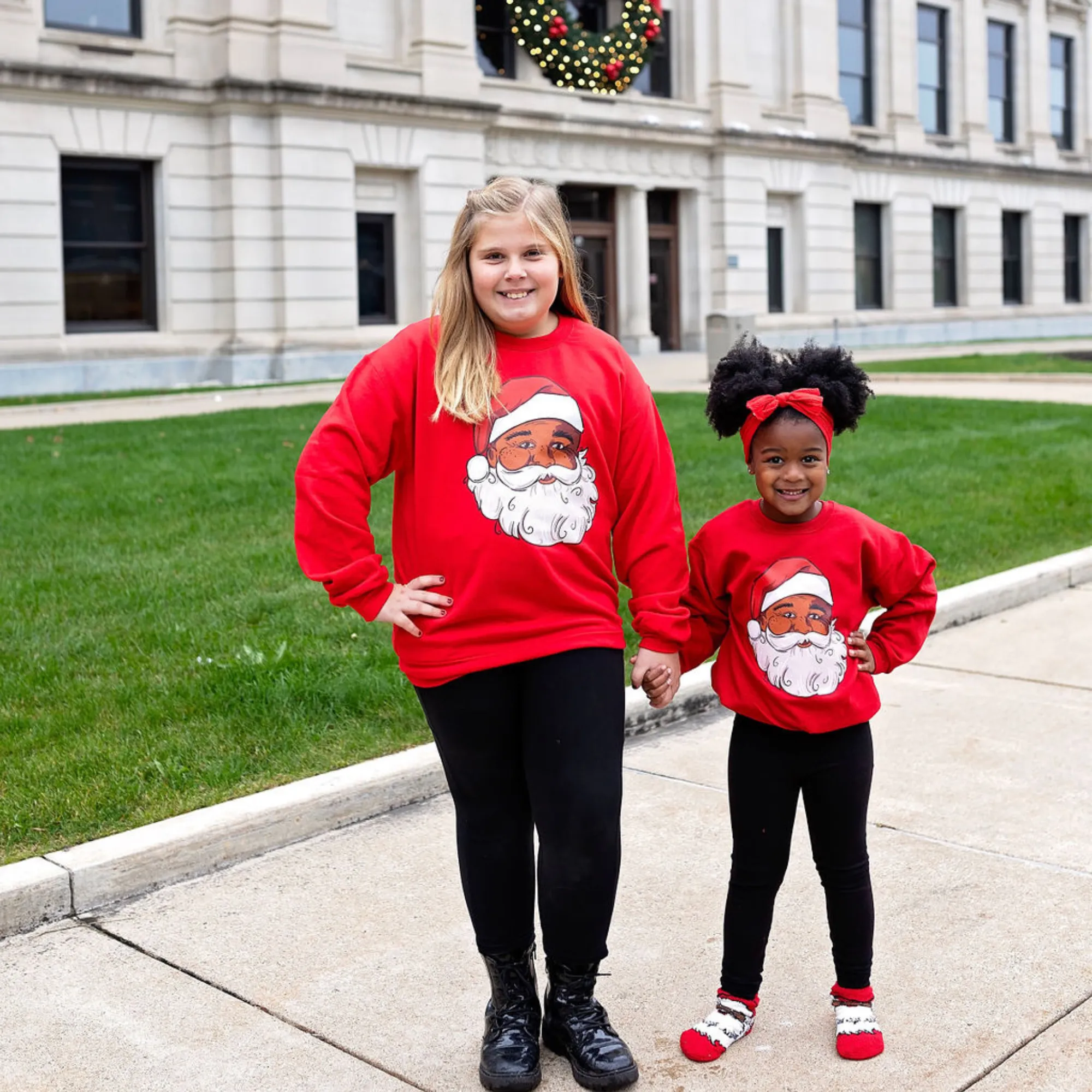 Classic Magic Santa  Christmas Sweatshirt - Youth and Adult Multiple Colors