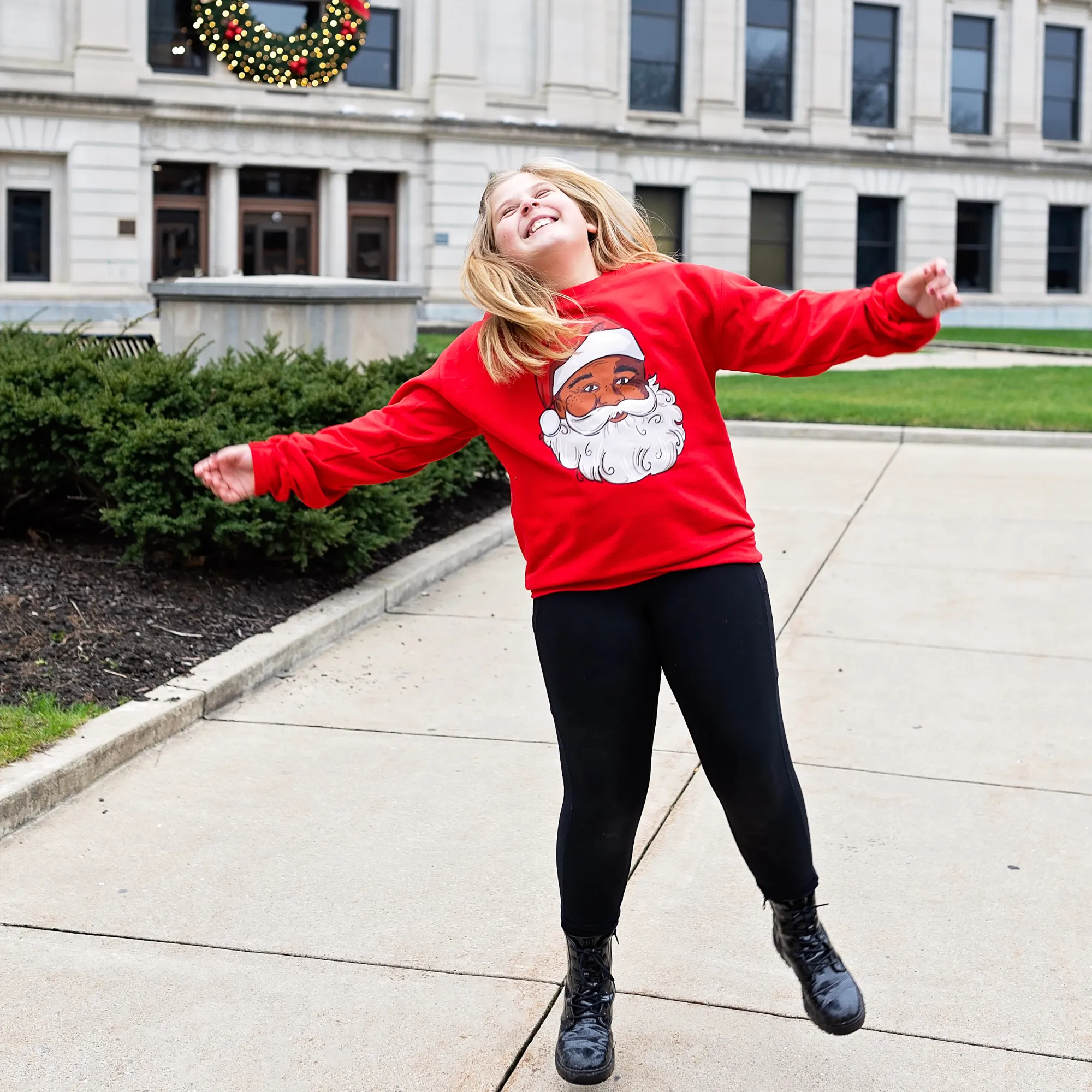 Classic Magic Santa  Christmas Sweatshirt - Youth and Adult Multiple Colors