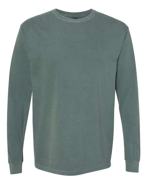 Comfort Colors Garment-Dyed Heavyweight Long Sleeve T-Shirt 6014 Blue Spruce