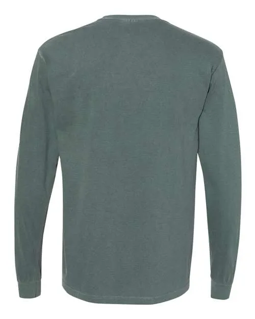 Comfort Colors Garment-Dyed Heavyweight Long Sleeve T-Shirt 6014 Blue Spruce