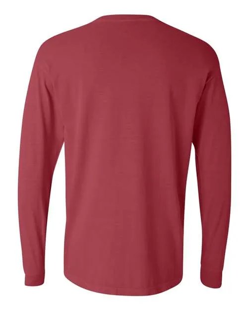 Comfort Colors Garment-Dyed Heavyweight Long Sleeve T-Shirt 6014 Crimson