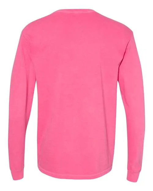 Comfort Colors Garment-Dyed Heavyweight Long Sleeve T-Shirt 6014 Crimson