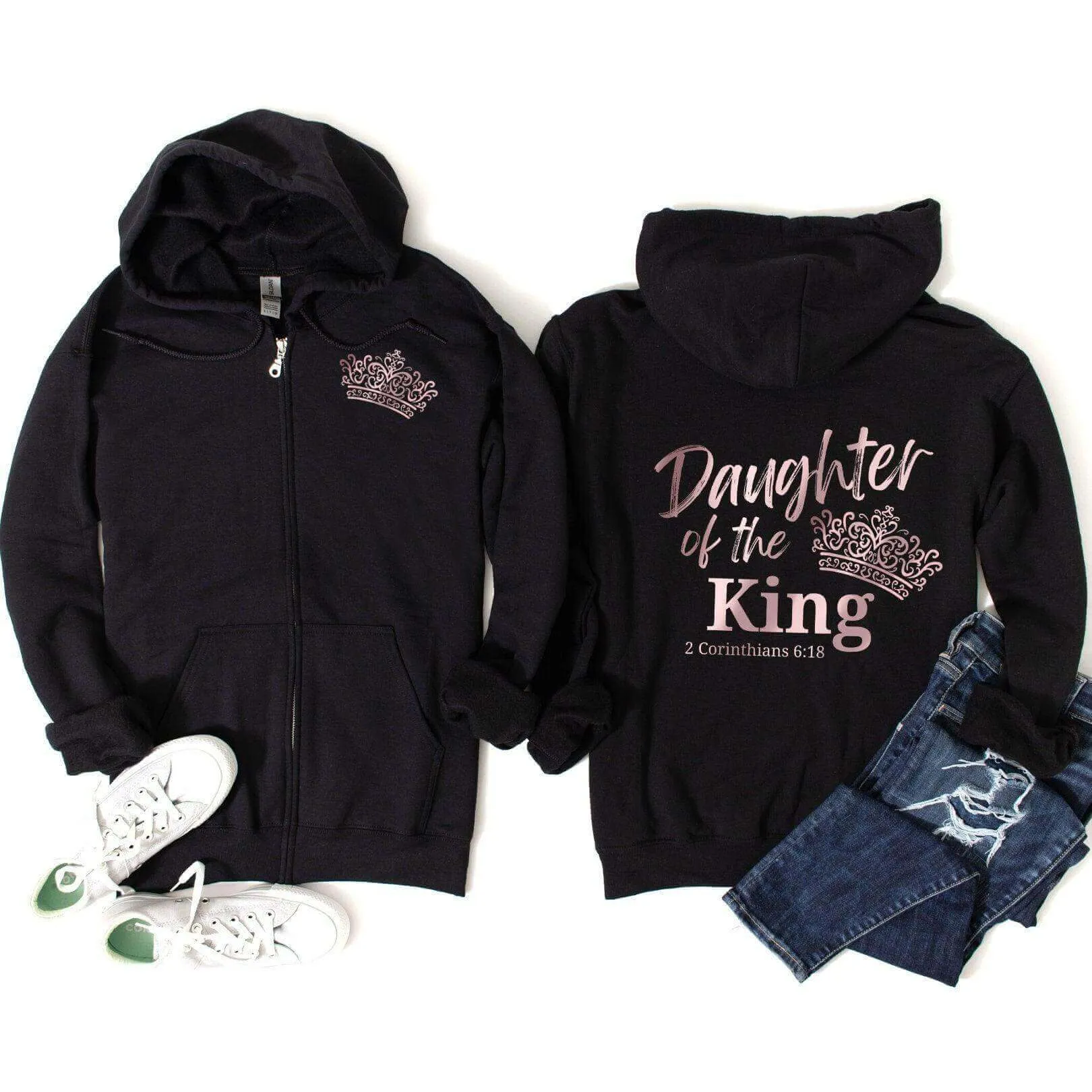 Daughter Of The King Hoodie Full Zip Hoodie