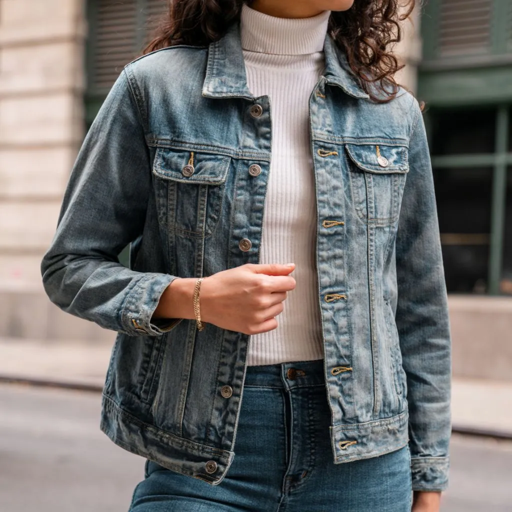 Denim Trucker Jacket | Medium Wash