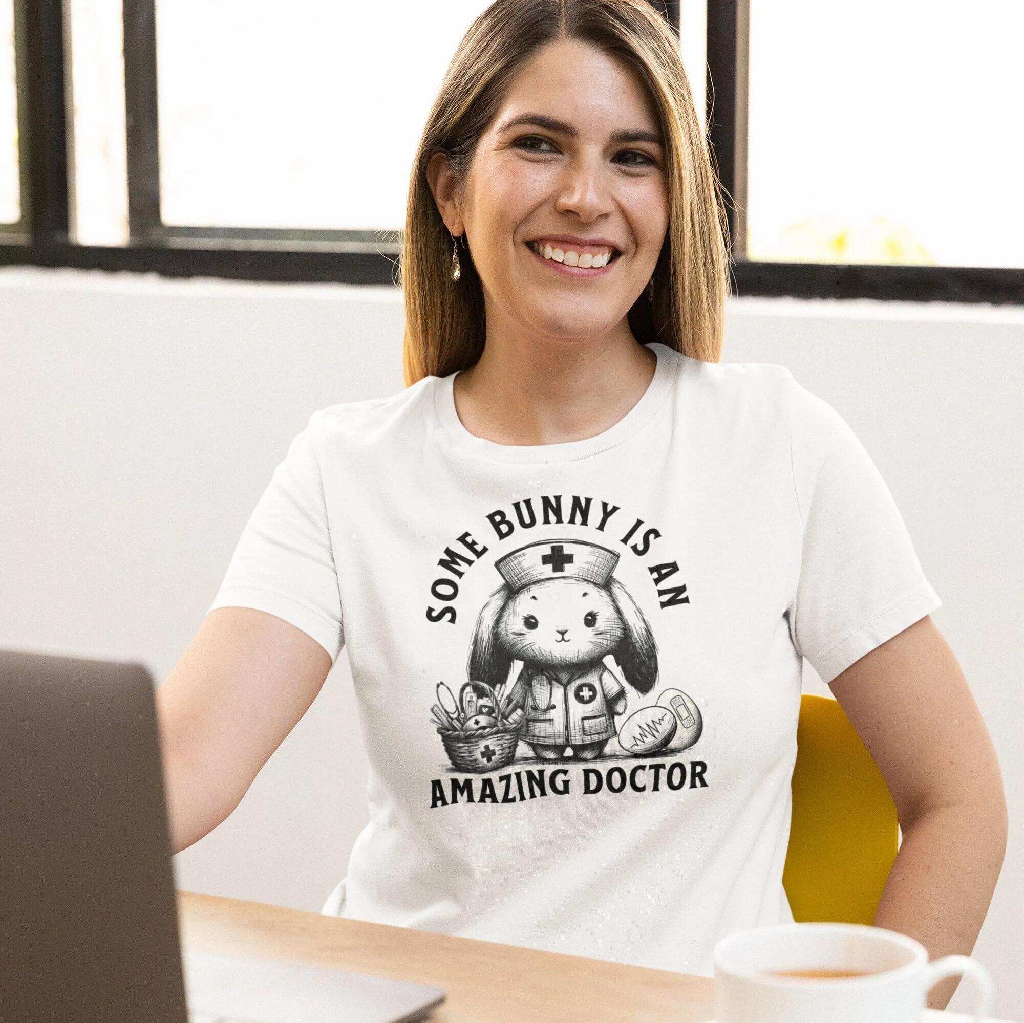 Easter Doctor T-Shirt, Amazing Doctor Rabbit Graphic Tee, Medical Professional Appreciation Gift, Healthcare Worker Shirt,