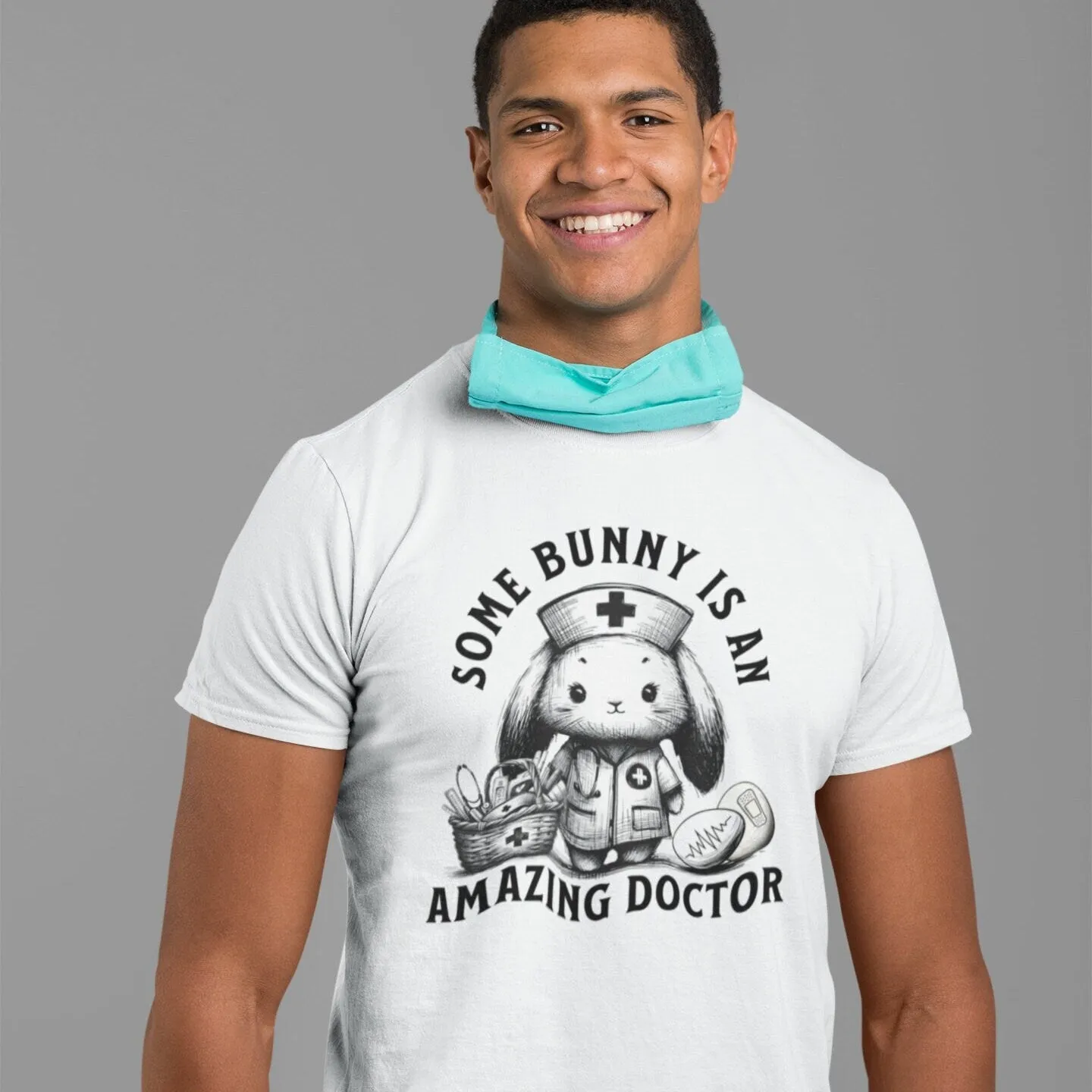 Easter Doctor T-Shirt, Amazing Doctor Rabbit Graphic Tee, Medical Professional Appreciation Gift, Healthcare Worker Shirt,