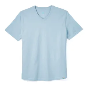 Everyday Tee with V-Neck in Sky Blue