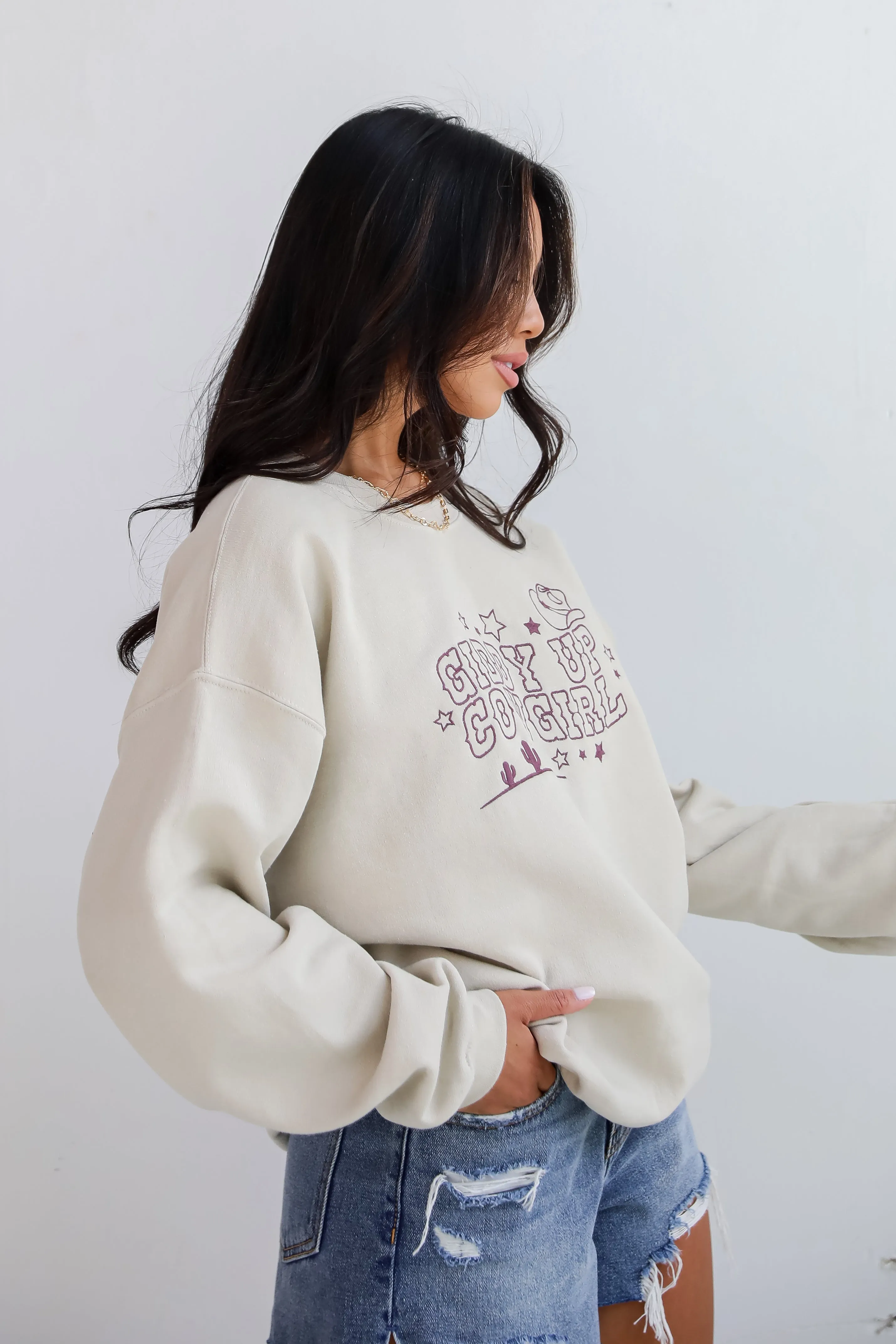 FINAL SALE - Giddy Up Cowgirl Sweatshirt