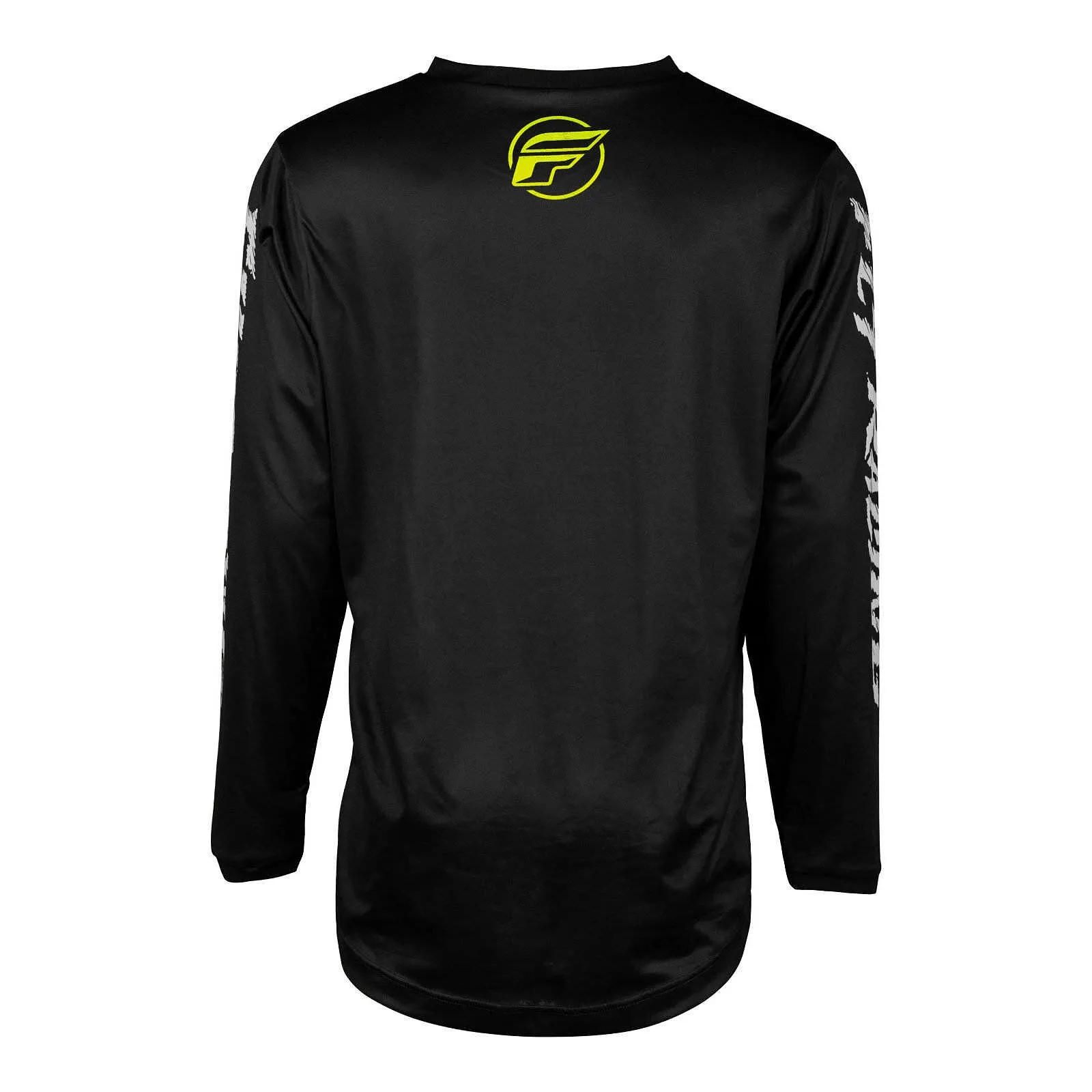 Fly Racing 2024 Youth F-16 Jersey - Black / Neon Green / Light Grey