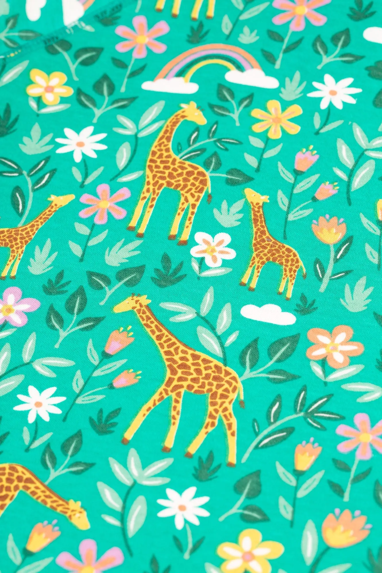 Frugi Snuggle Fleece - A Tower Of Giraffes