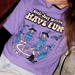 Girls Just Wanna Have Fun - Vintage Halloween T-Shirt