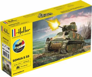 Heller 1:72 Somua S 35 Tank Starter Model Kit