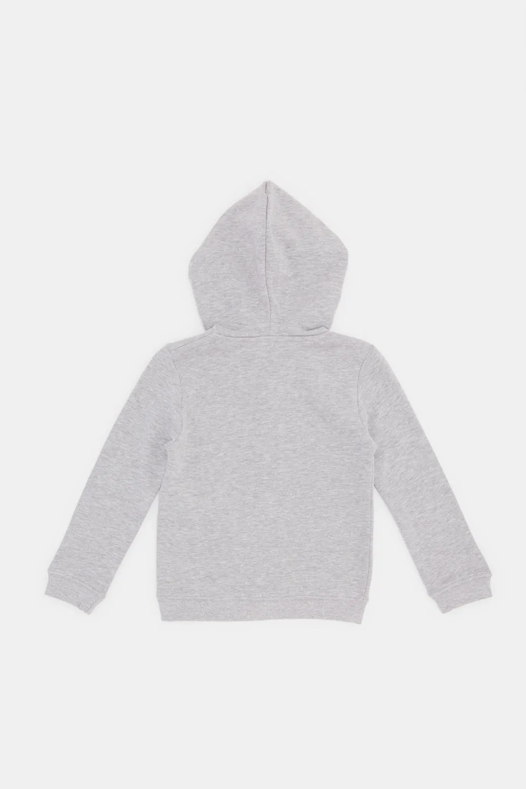 Infant Boys Grey Hoody Zip Through Sweatshirt