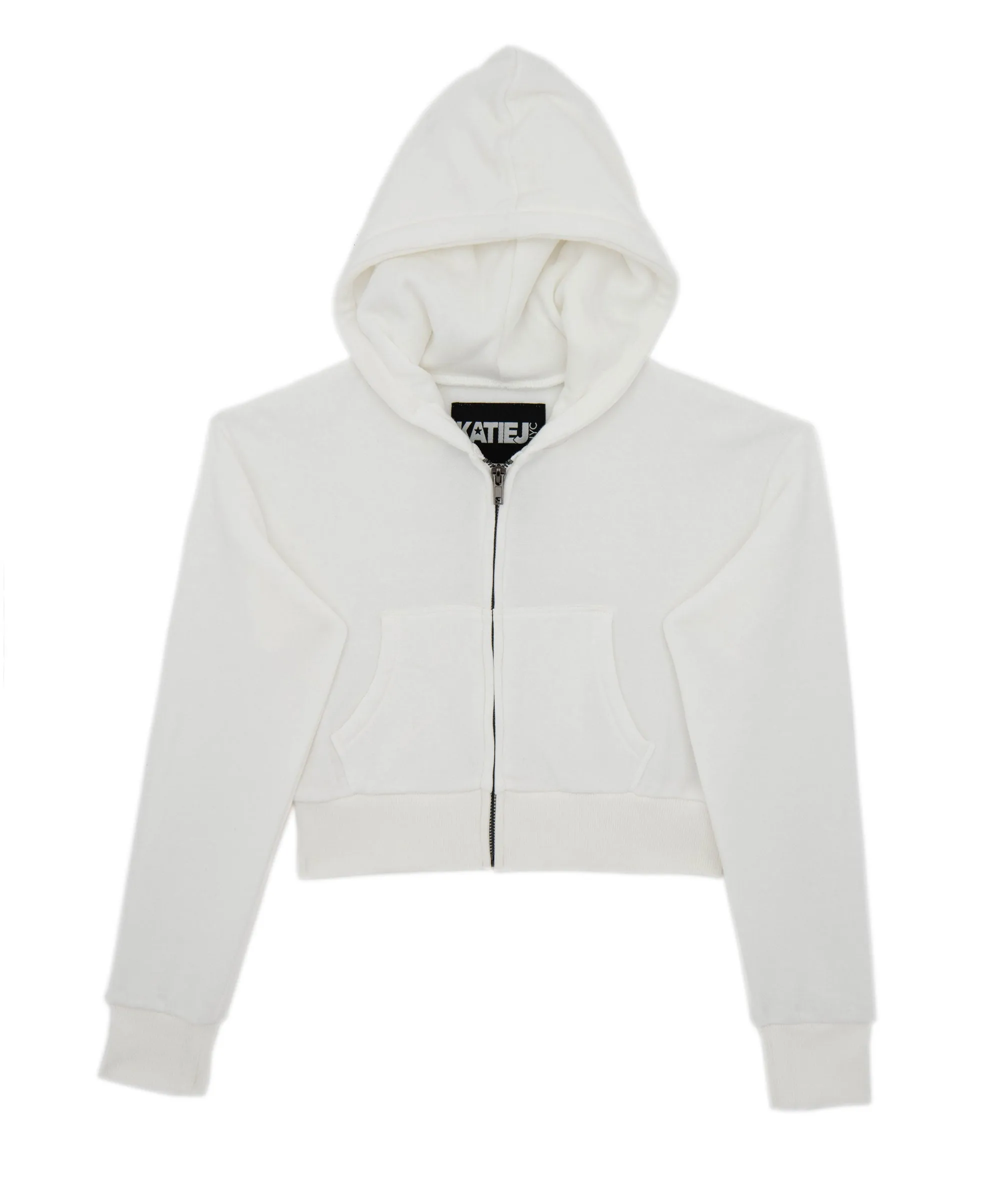 Katie J NYC Girls Dylan Crop Zip Hoodie