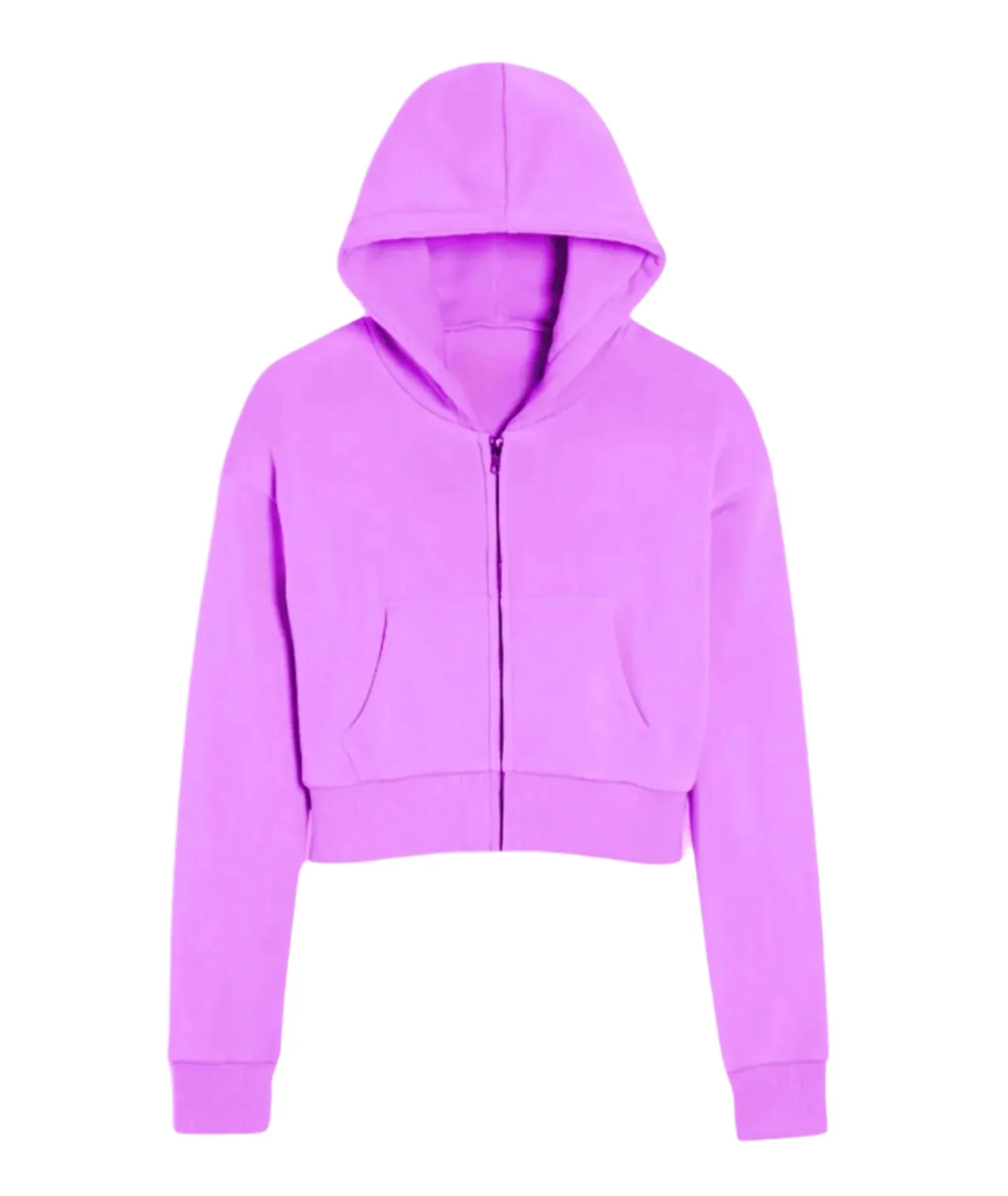 Katie J NYC Girls Dylan Crop Zip Hoodie