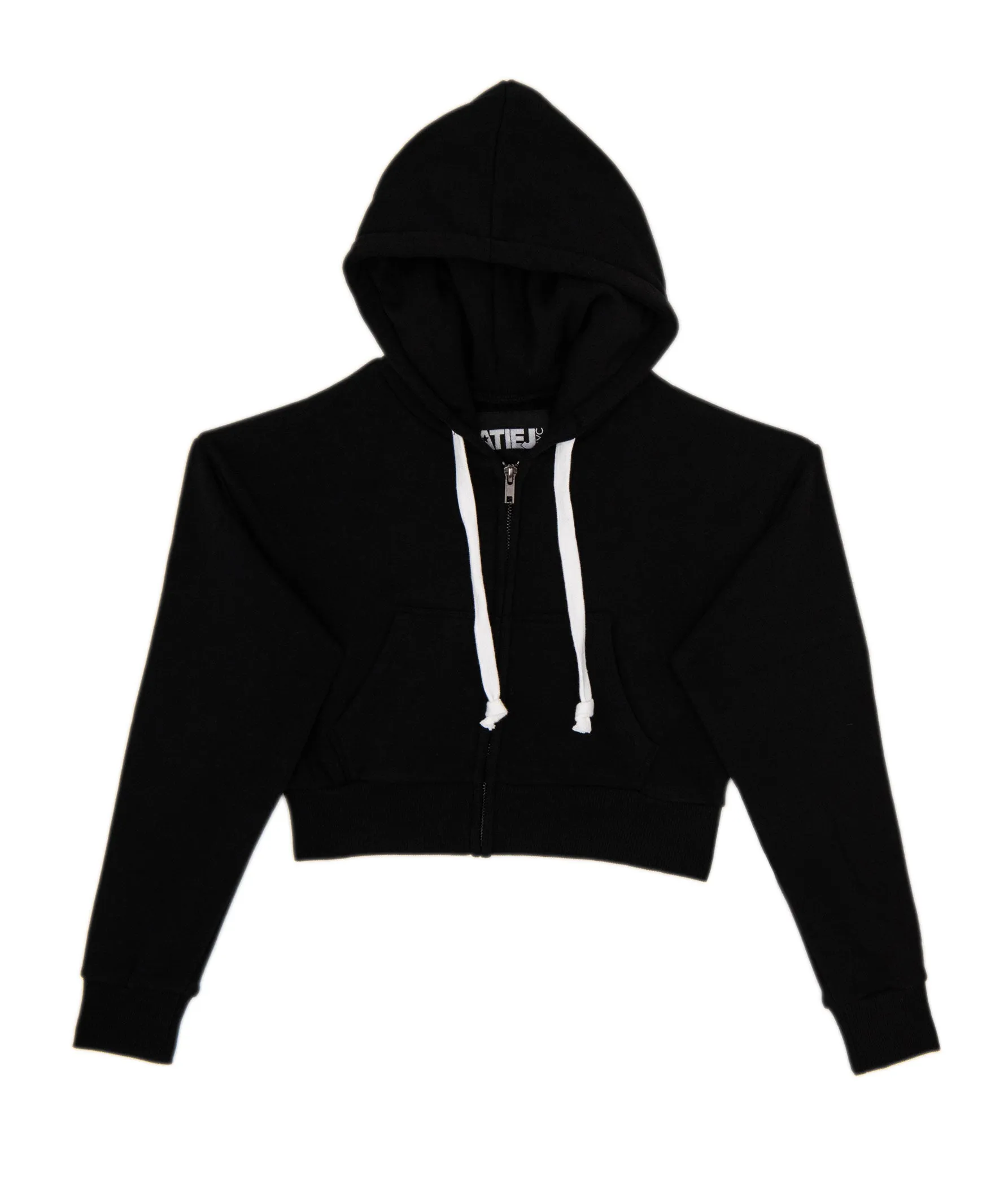 Katie J NYC Girls Dylan Crop Zip Hoodie