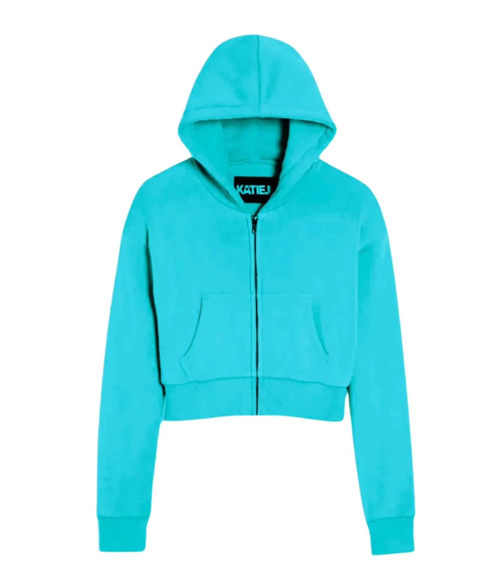 Katie J NYC Girls Dylan Crop Zip Hoodie