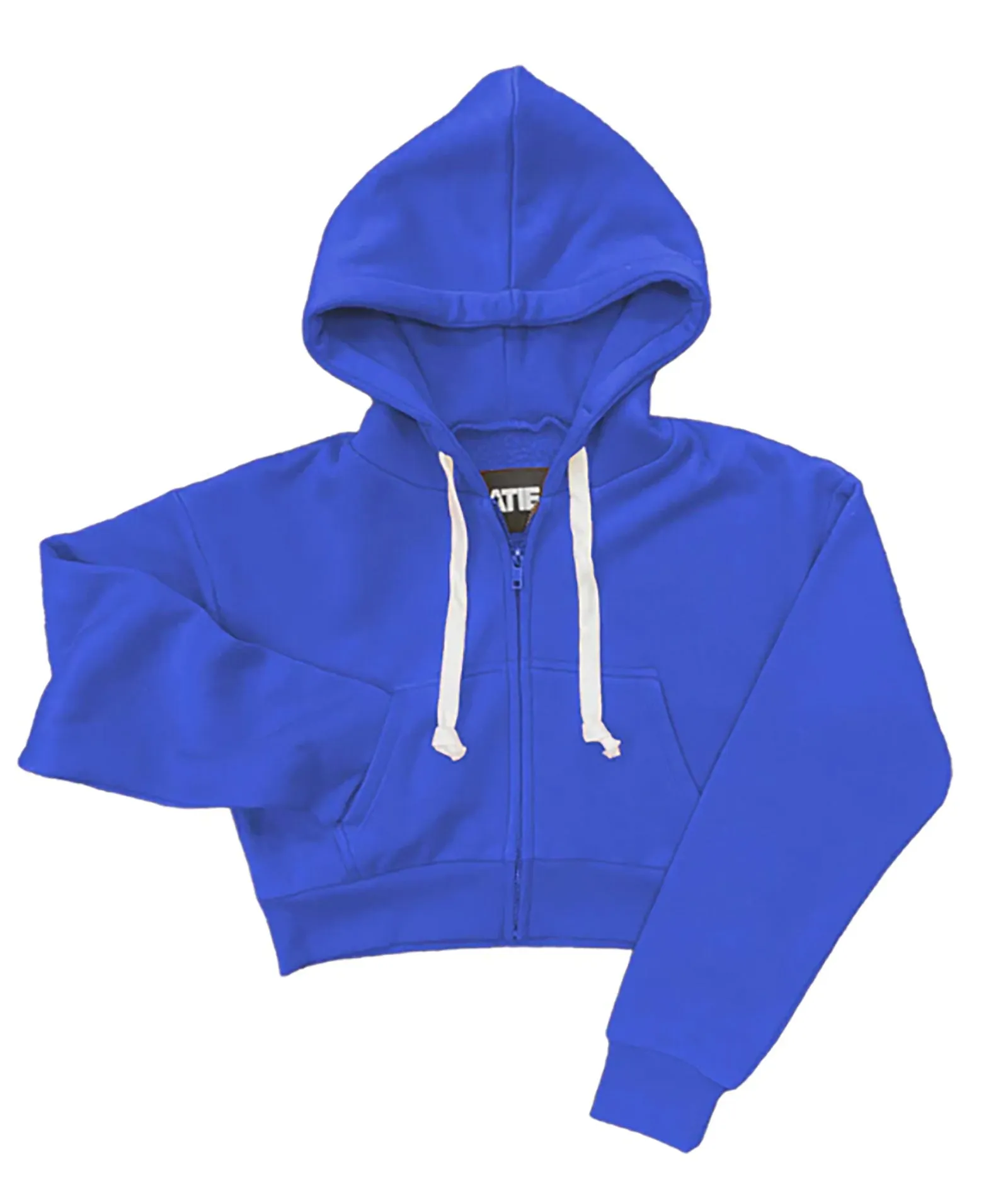 Katie J NYC Girls Dylan Crop Zip Hoodie